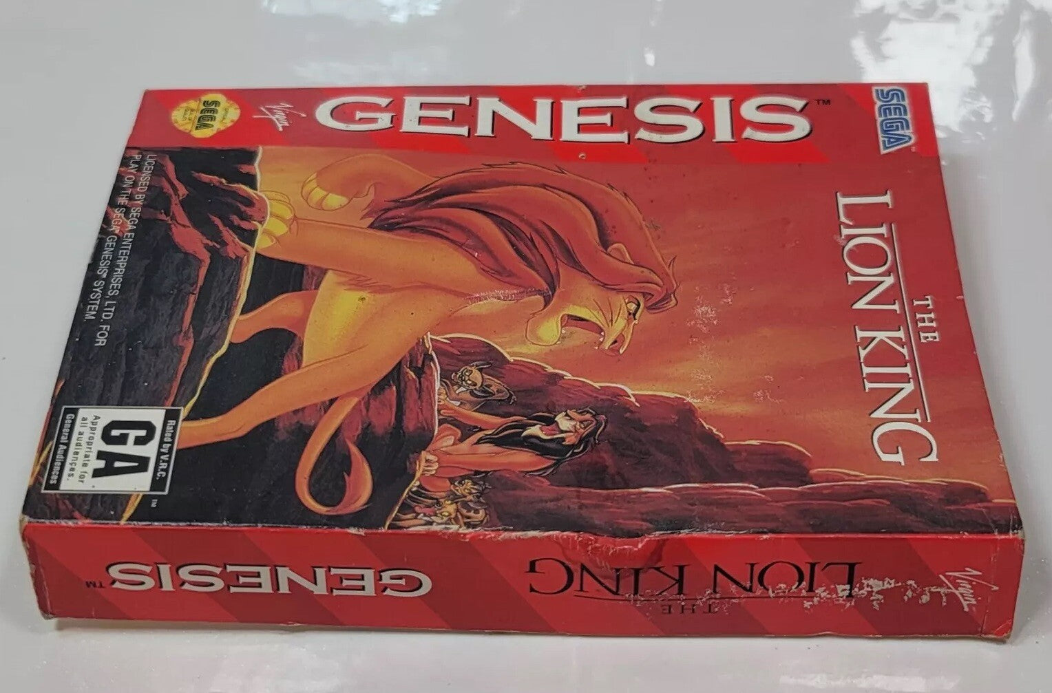 The Lion King (Sega Genesis, 1994) Game Box Manual Insert - Tested and Working