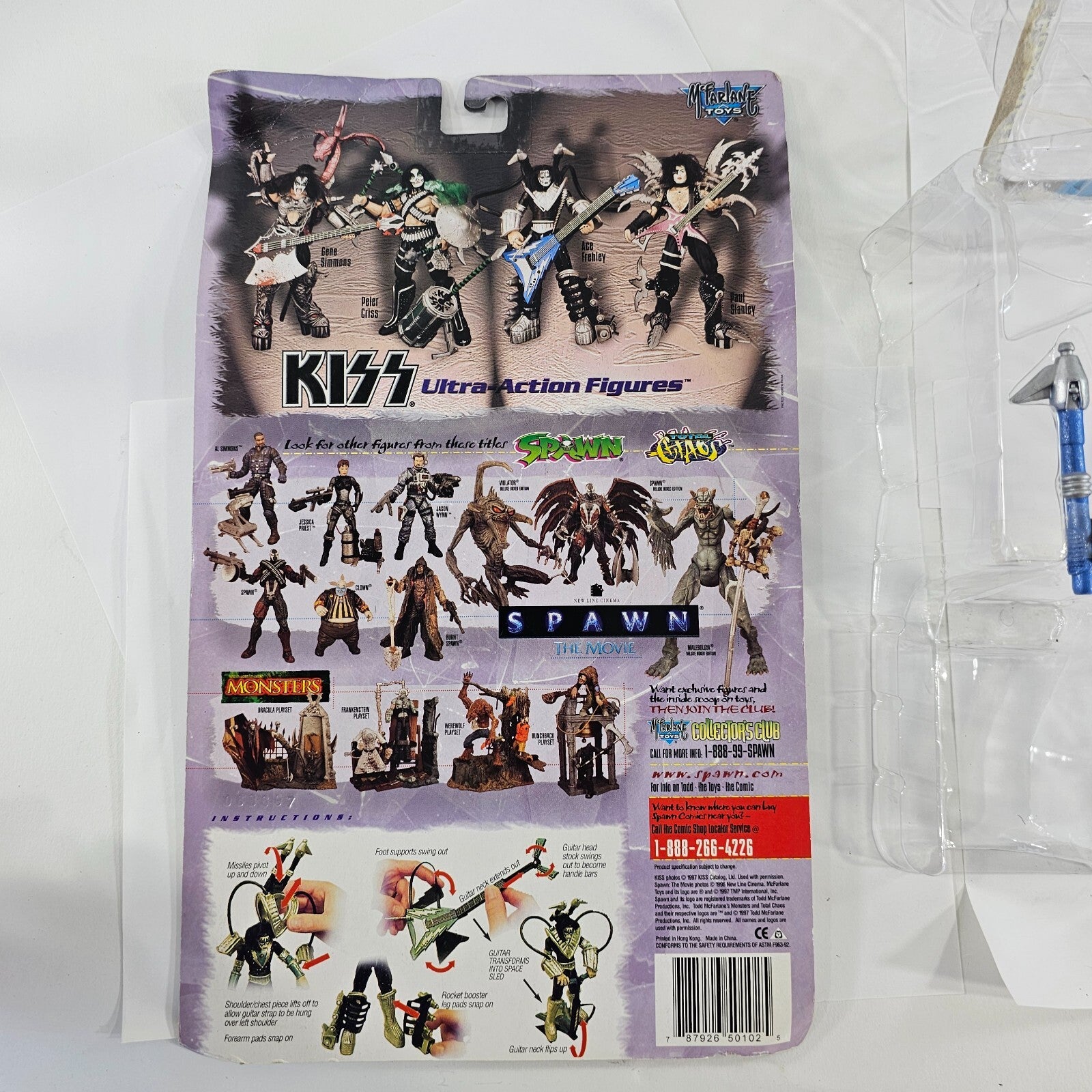 McFarlane Toys 1997 KISS Ultra Action Figures with Original Boxes - Read