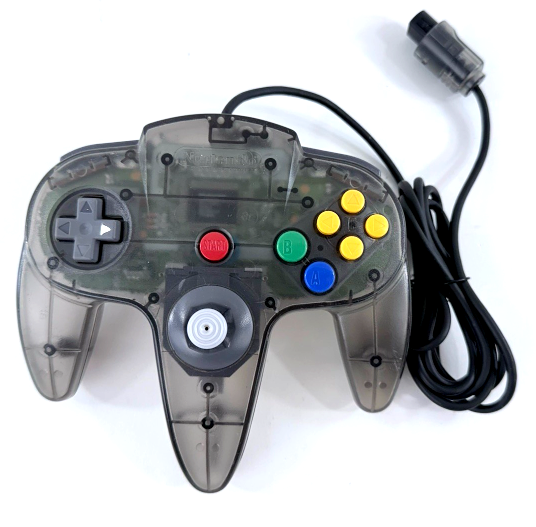 Nintendo 64 Funtastic Smoke Grey NUS-005 Controller - Tested and Working