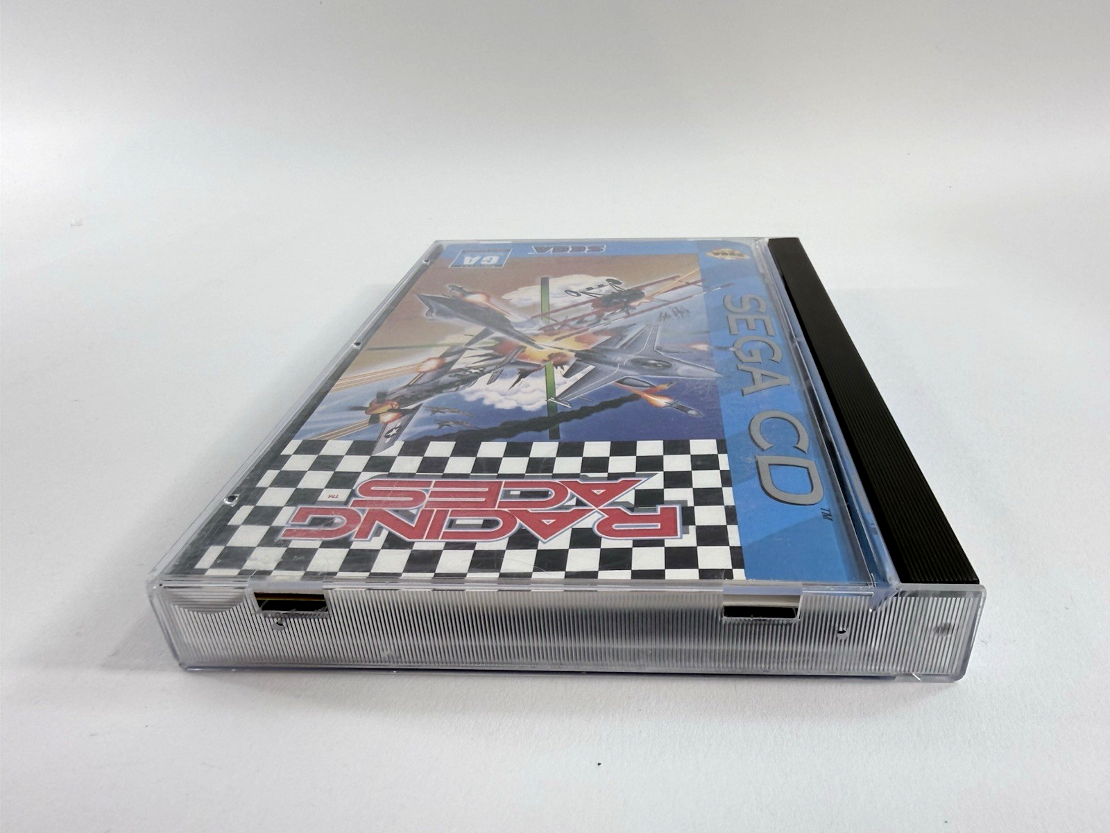 Racing Aces (Sega CD, 1993) Game Case Manual Registration Foam Insert - Tested