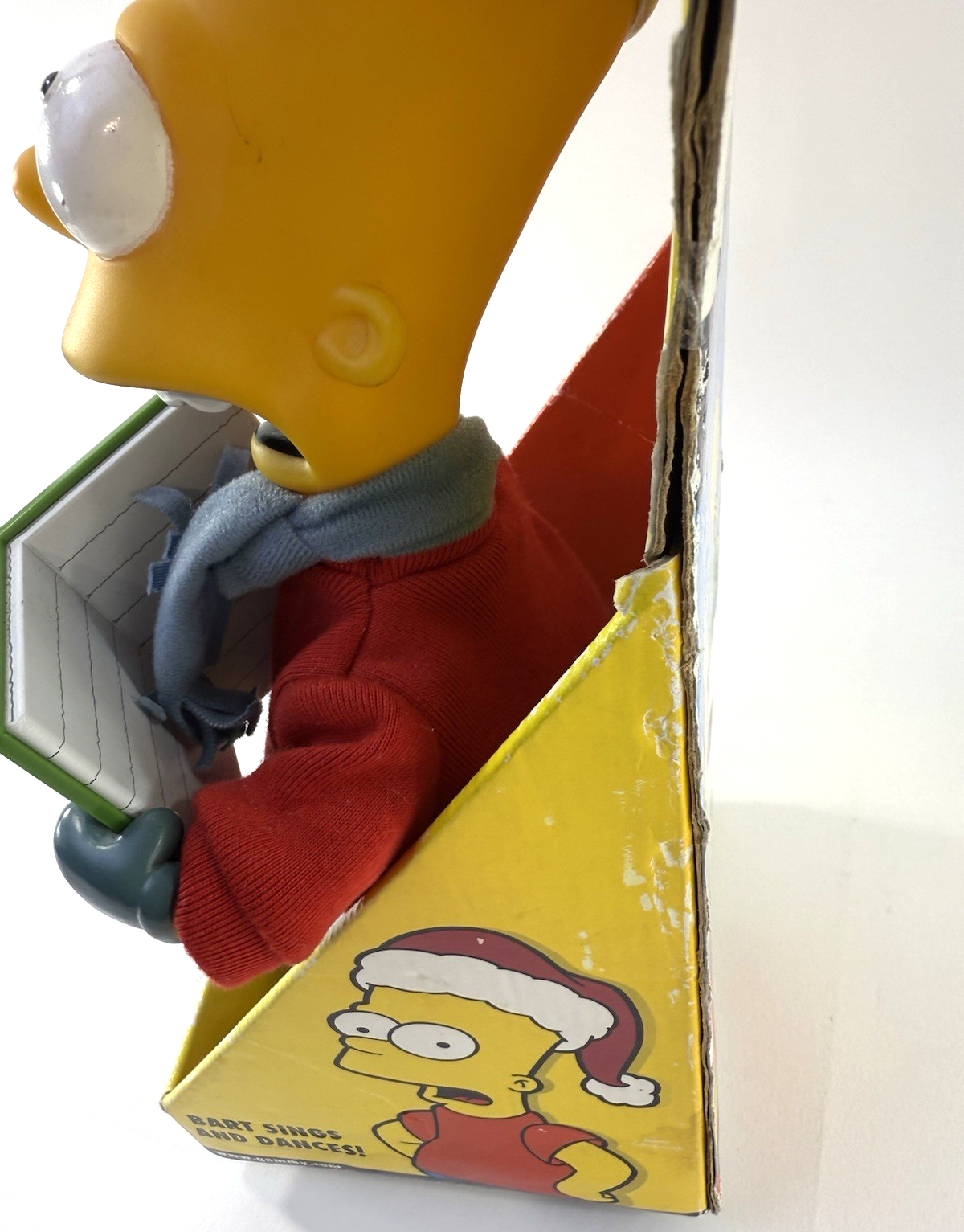 Gemmy 2002 Simpsons 12" Caroling Bart Animated Figure In Box - Read