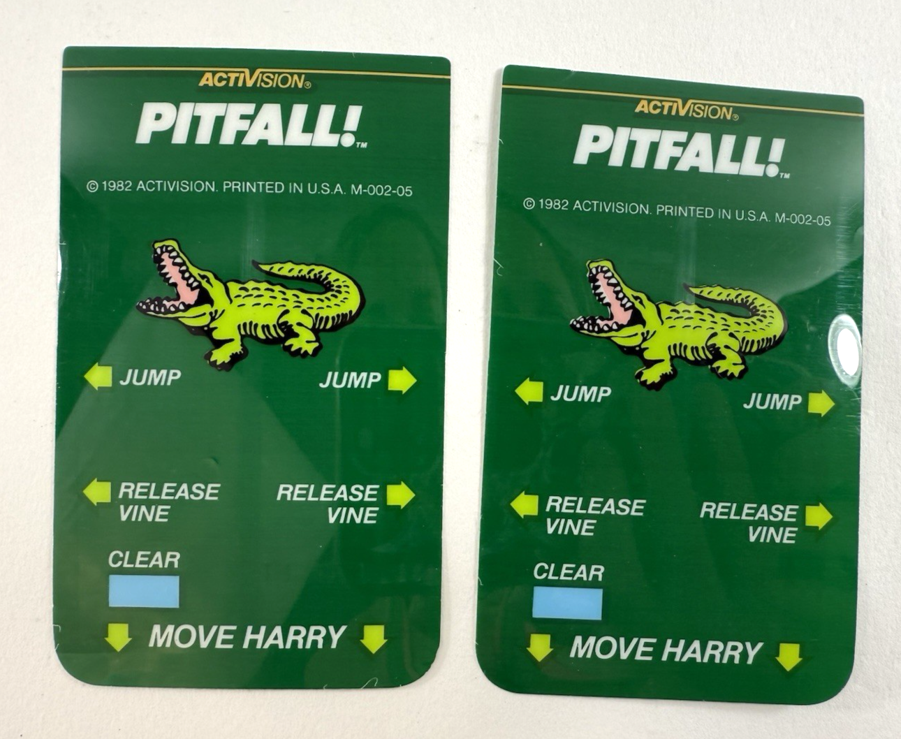 Pitfall (Intellivision, 1982) Game Box Manual Overlays - Tested And Working