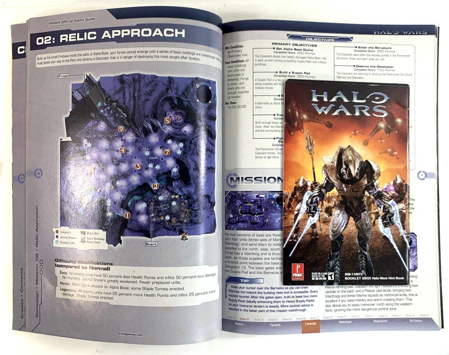 Halo Wars: Platinum Hits (Xbox 360, 2009) and Prima Official Strategy Guide