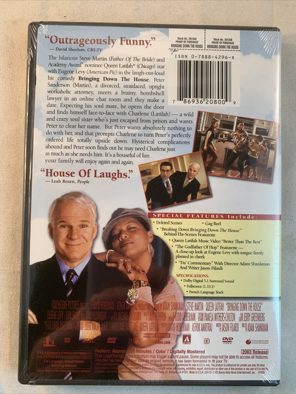 Bringing Down the House (DVD, 2003) NEW