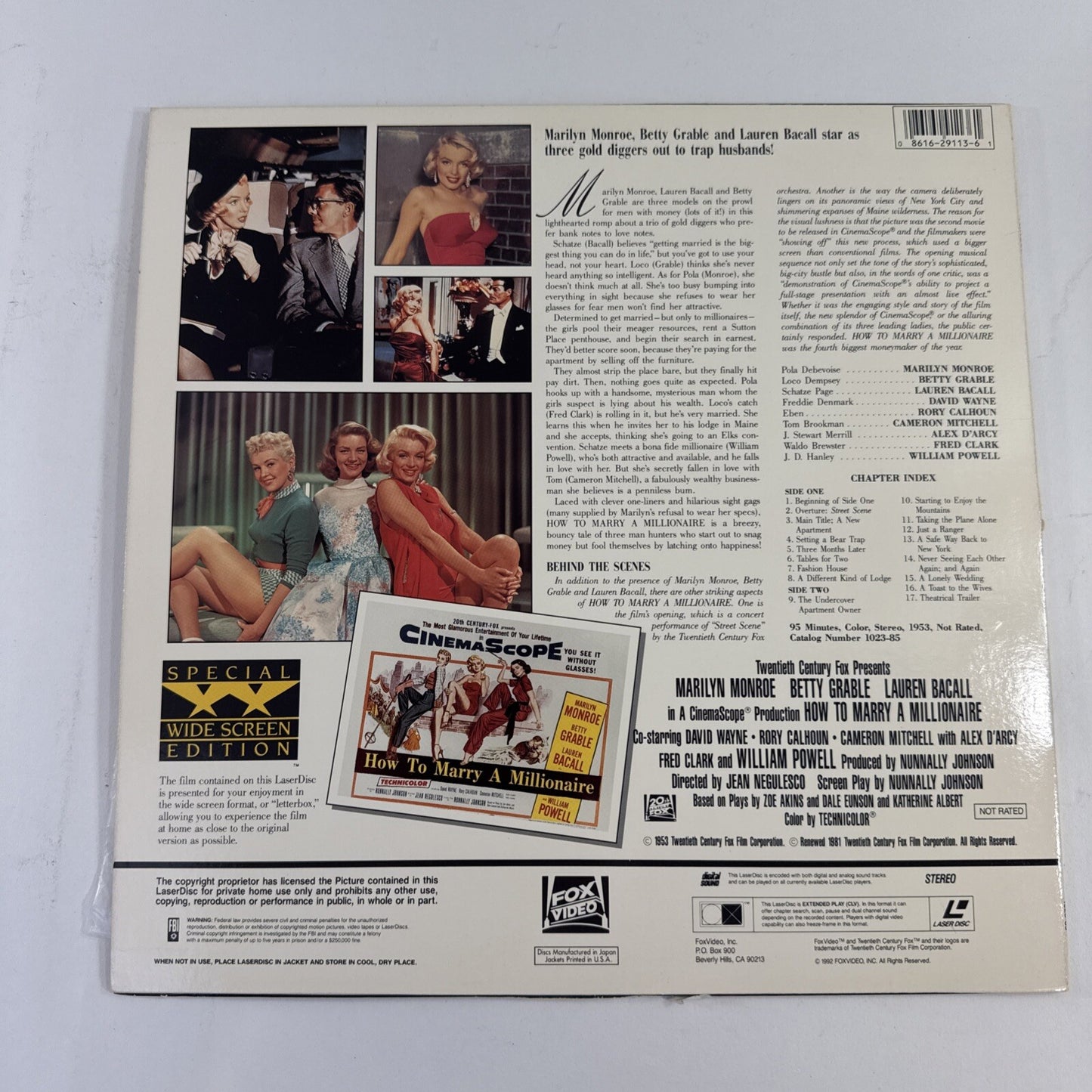 How to Marry a Millionaire (Laserdisc Bundle) Guys and Dolls, Around The World..