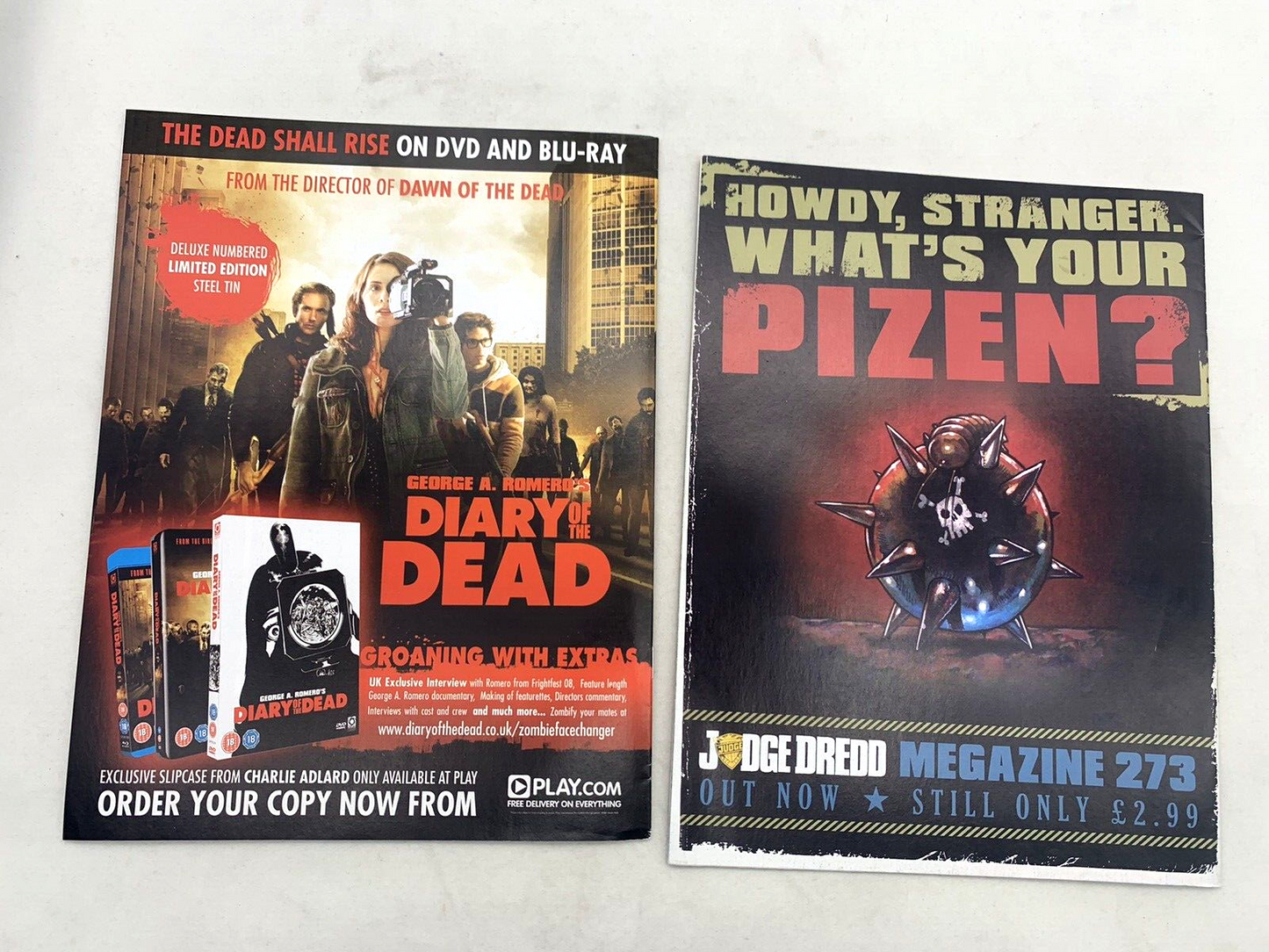 2000 AD Program Back Issues #1580- 1596 - 17 Books - Apr 08- Jul 08 Judge Dredd