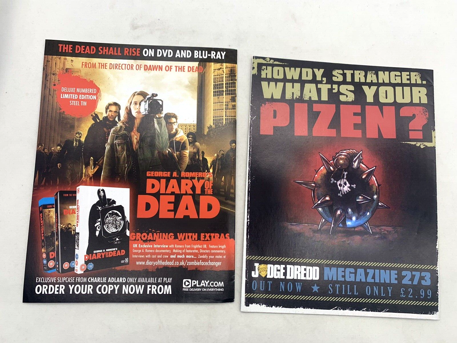 2000 AD Program Back Issues #1580- 1596 - 17 Books - Apr 08- Jul 08 Judge Dredd