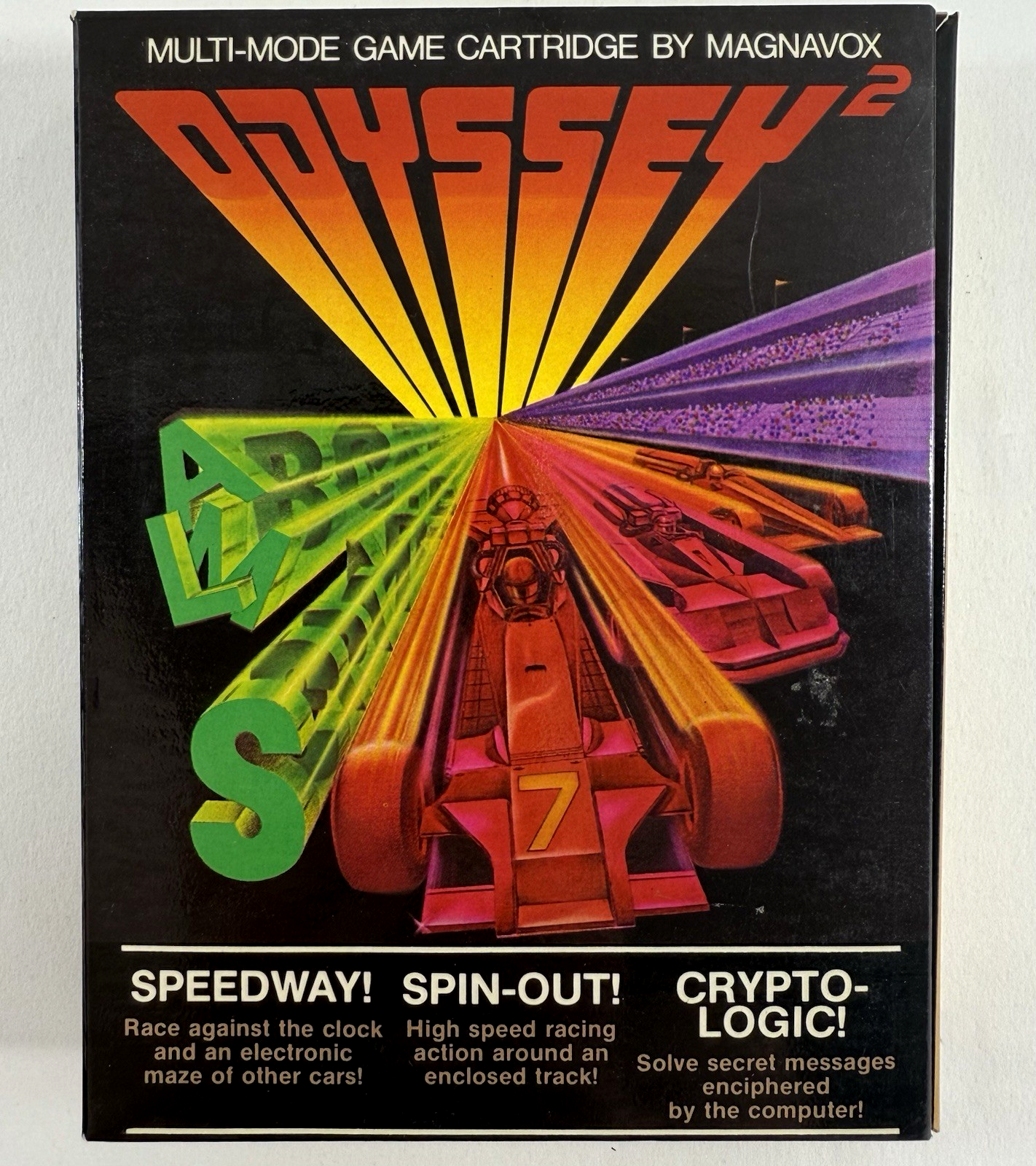 Speedway! Spin-out! Crypto-logic! (Magnavox Odyssey 2, 1978) Game Box Manual