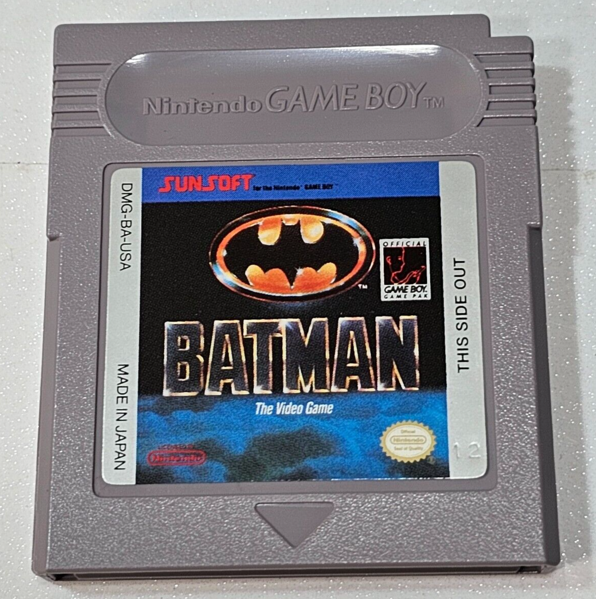 Batman: The Video Game (Nintendo Gameboy, 1990) Game Manual Box Inserts - Tested