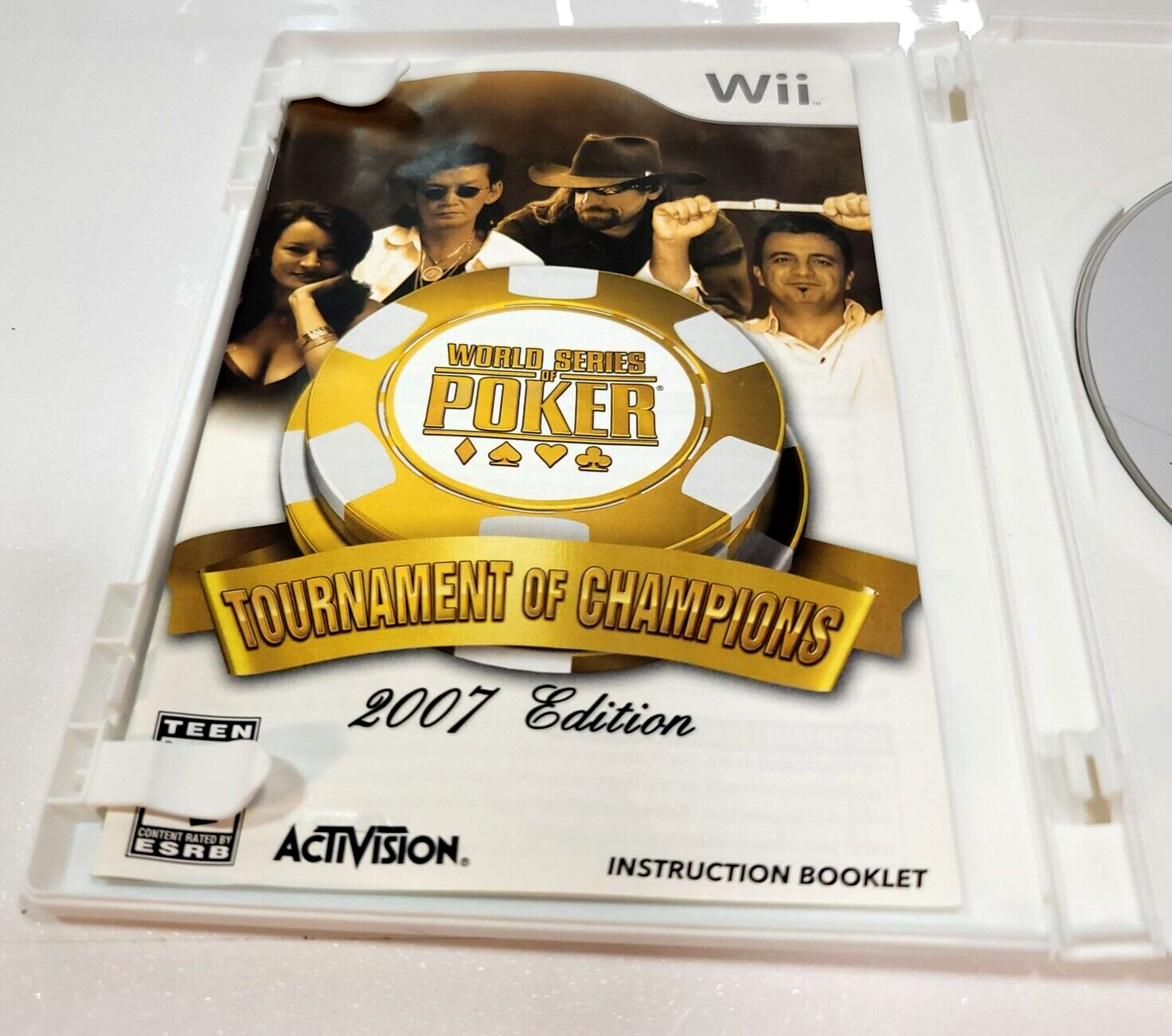 World Series of Poker: Tournament of Champions (Wii, 2006) Game Case Manual