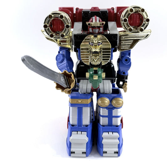 Bandai 1996 Power Rangers Deluxe Zeo Megazord & Red Battlezord Puncher - Tested