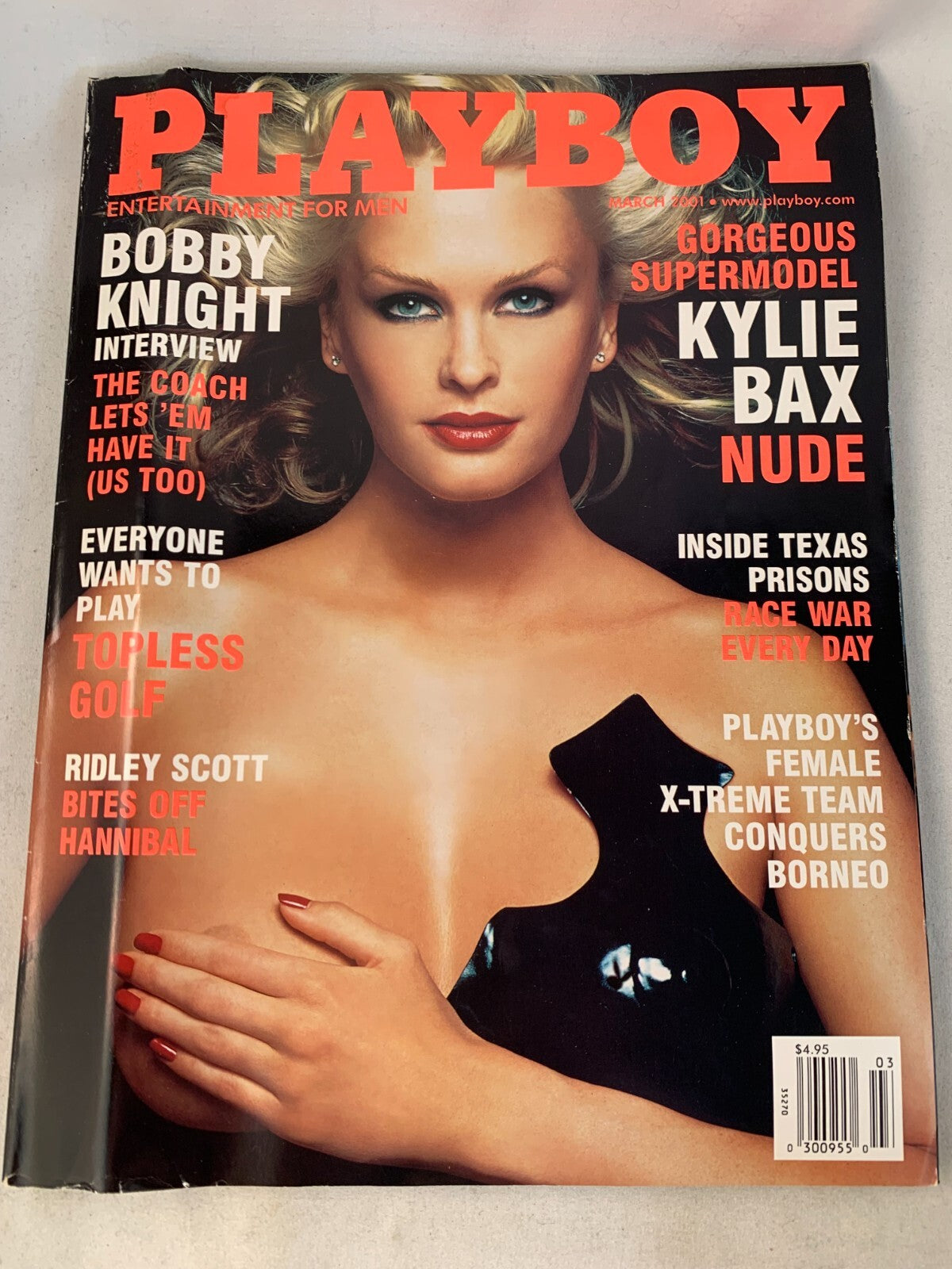 2001 Playboy Magazines March-December - Centerfolds Included
