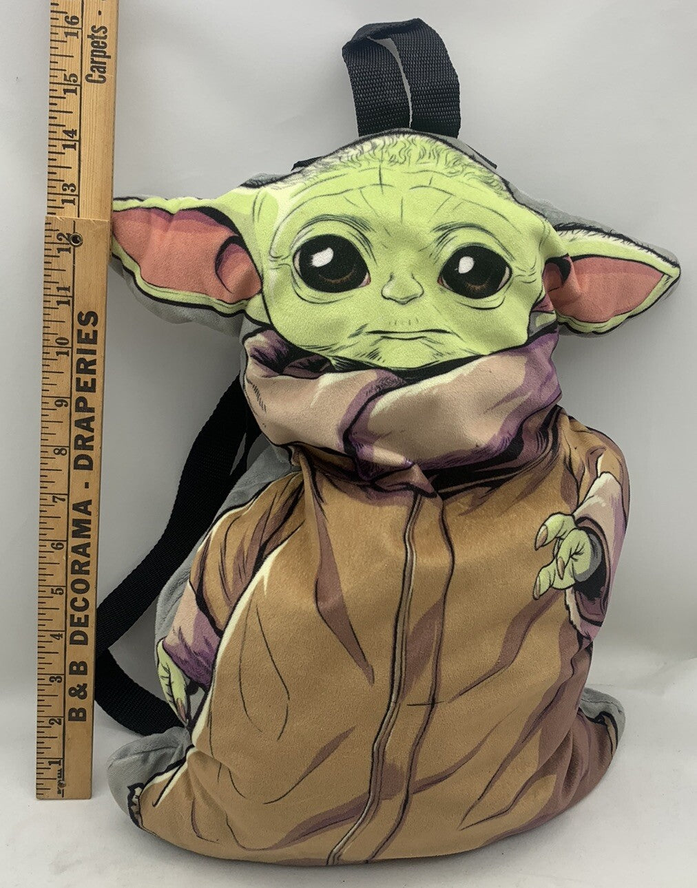 Star Wars The Mandalorian The Child Grogu Baby Yoda 16” Plush Backpack