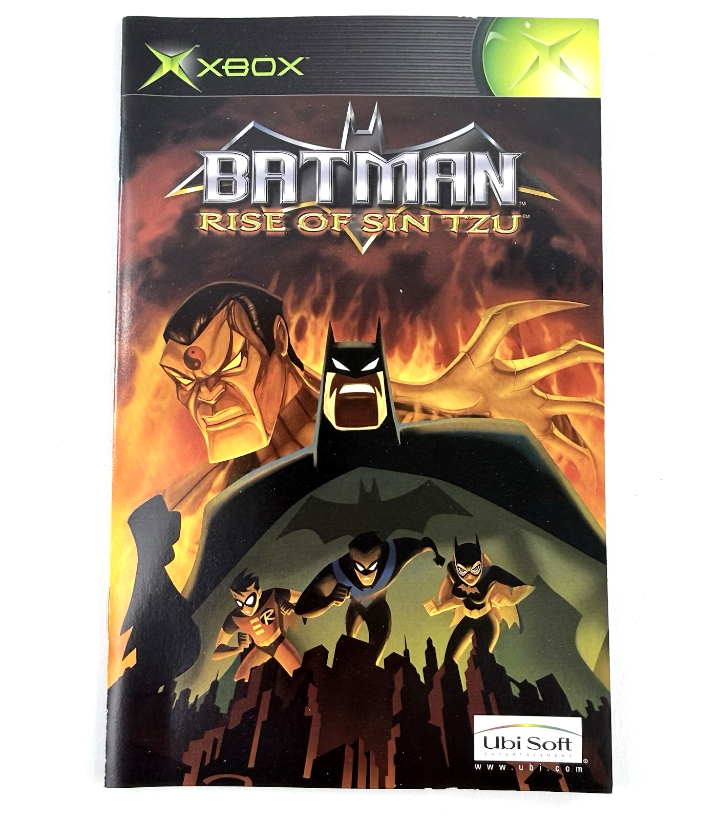 Batman Rise of Sin Tzu (Microsoft Xbox, 2003) Game Case Manual Registration
