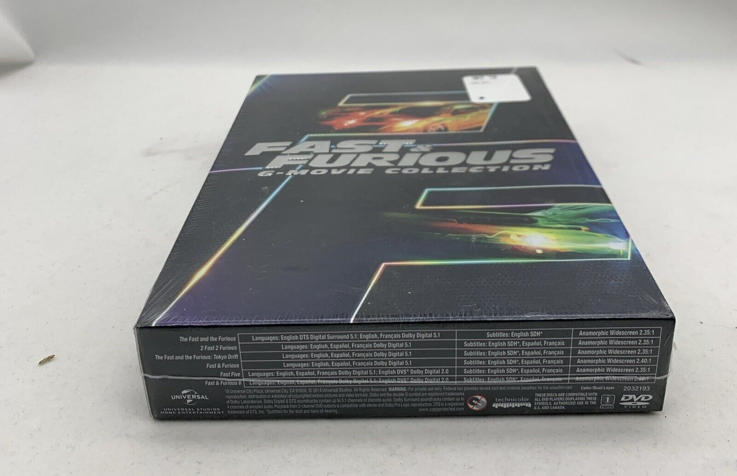 Fast  Furious: 6 Movie Collection (DVD, 2014, 6-Disc Set) NEW