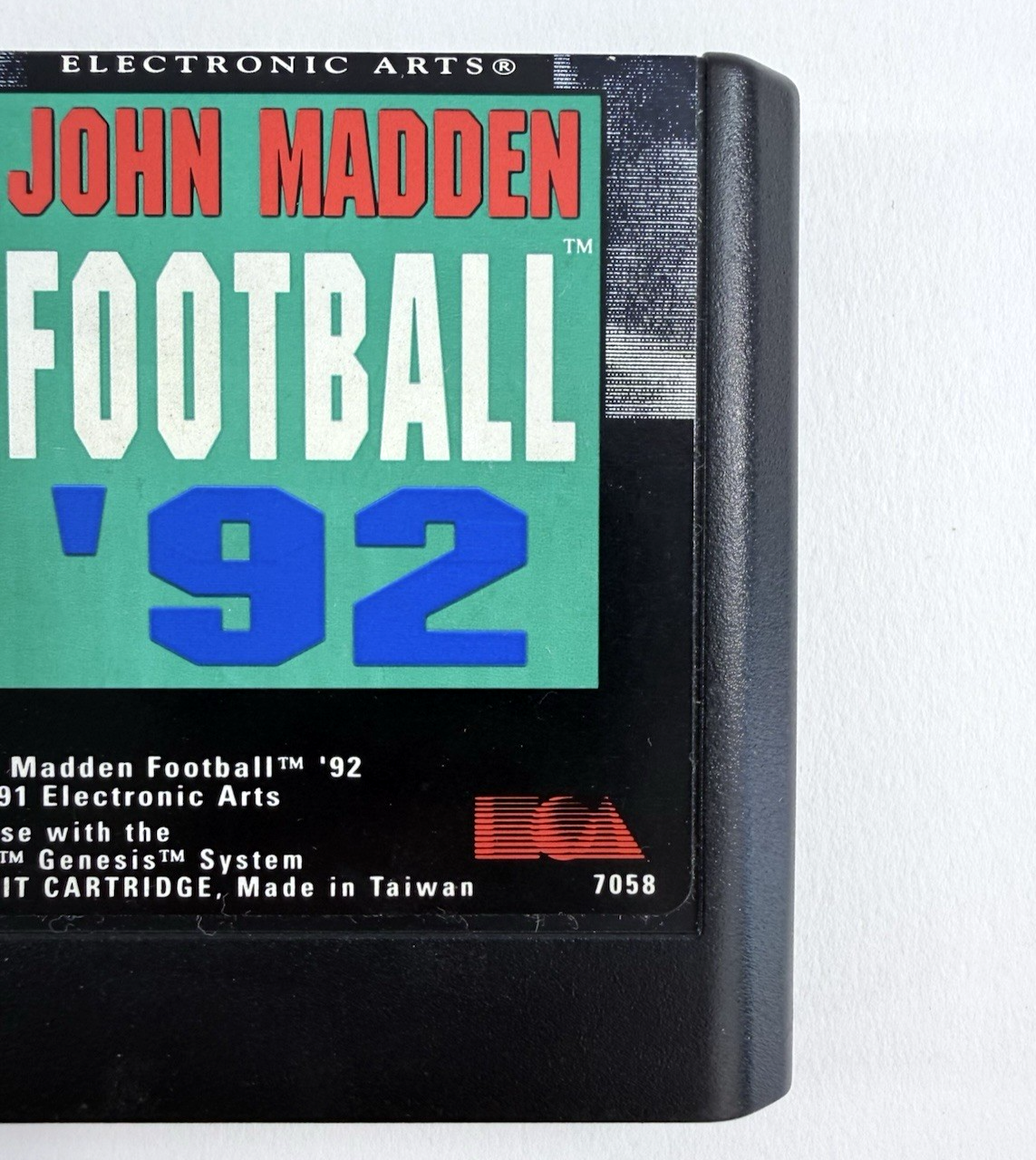 John Madden Football '92 (Sega Genesis, 1991) Game, Case, and Manual - Tested