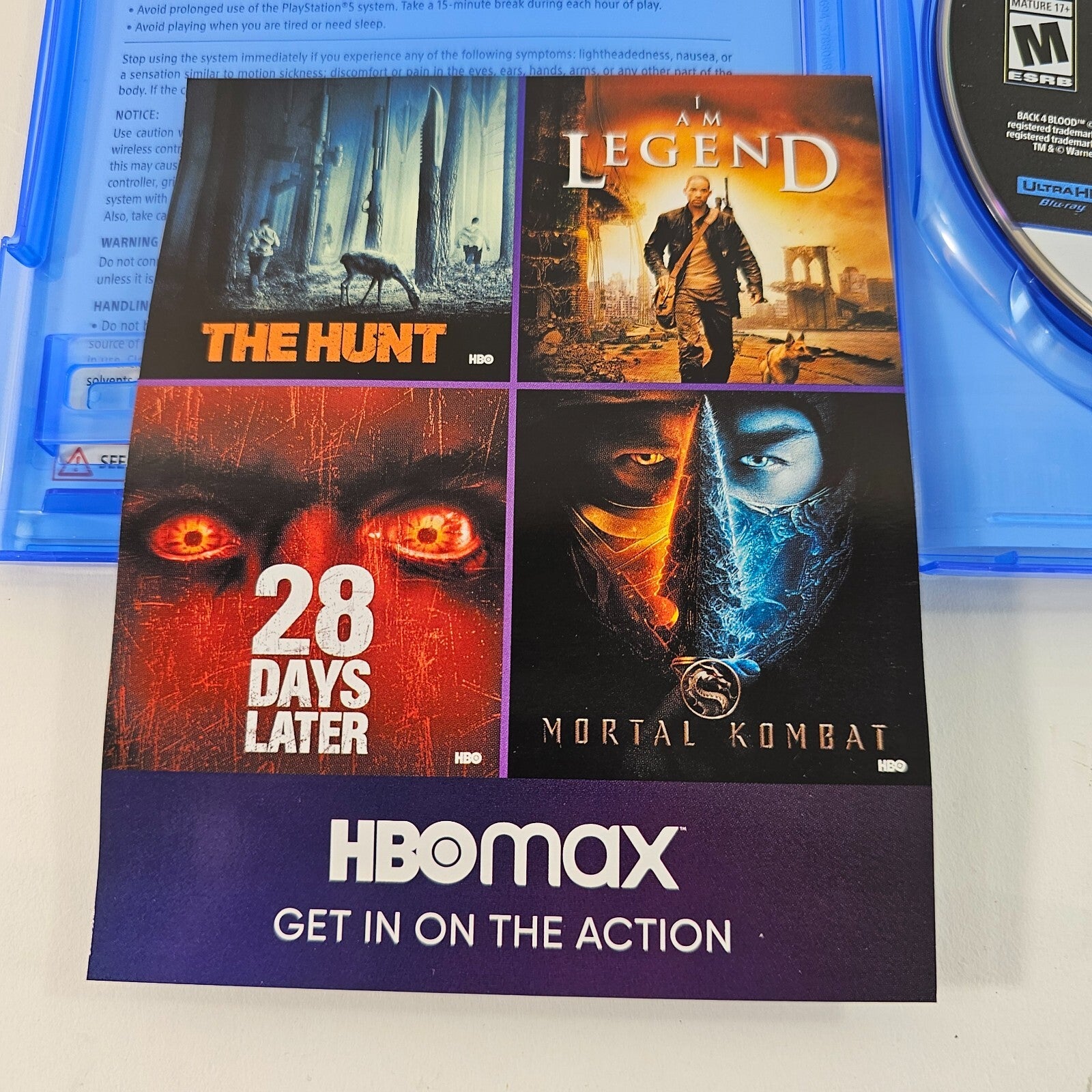 Back 4 Blood (Sony PlayStation 5, 2021) Game Case Insert - Tested