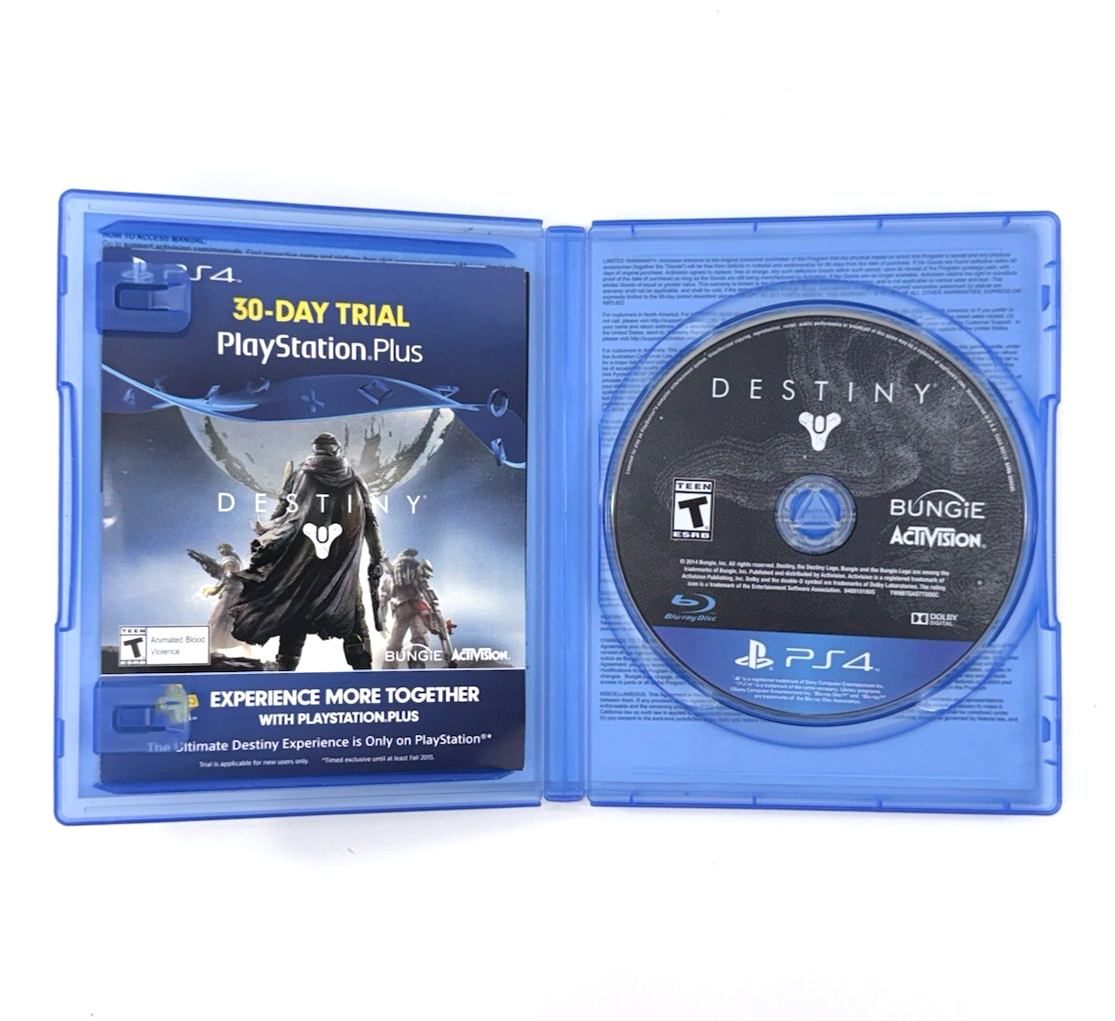 Destiny (Sony PlayStation 4, 2014) Game, Case, Inserts - Tested and Working