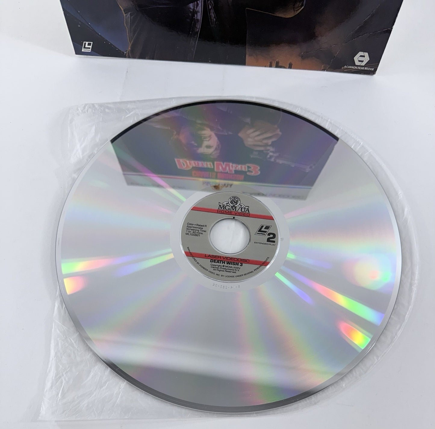 Death Wish 3 (Laserdisc, 1996) Extended Play Charles Bronson Film - Tested