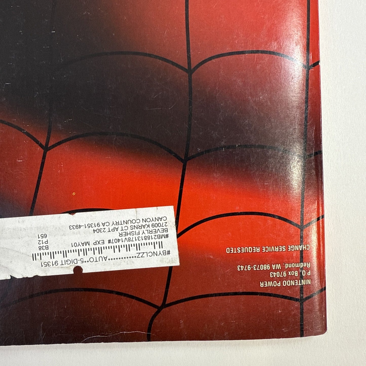 2001 Nintendo Power Vol. 140 Spider-Man Cover w/Poster, Pokémon Comic, Stickers