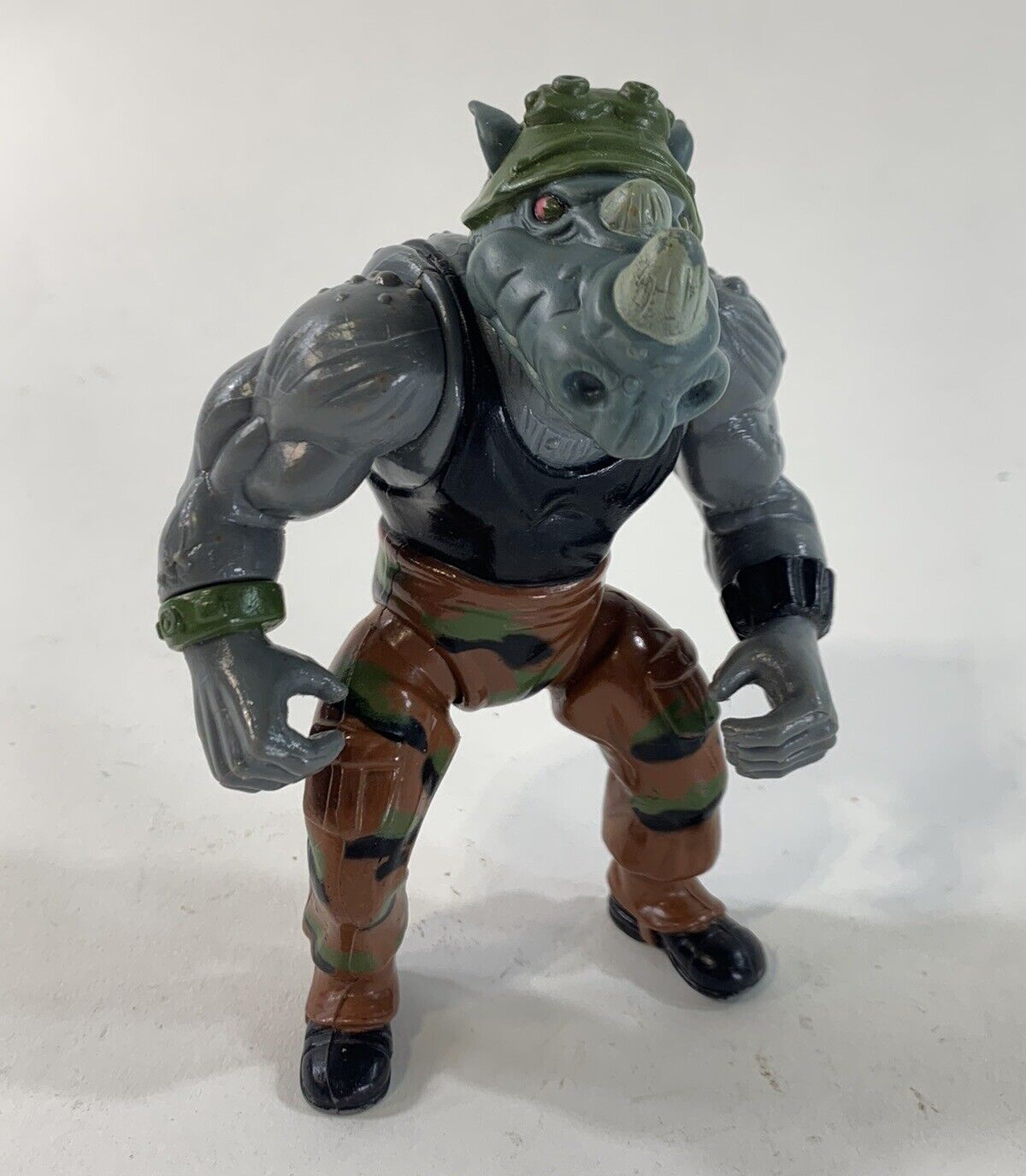 1988 TMNT Rocksteady Teenage Mutant Ninja Turtles 5” Playmates Action Figure