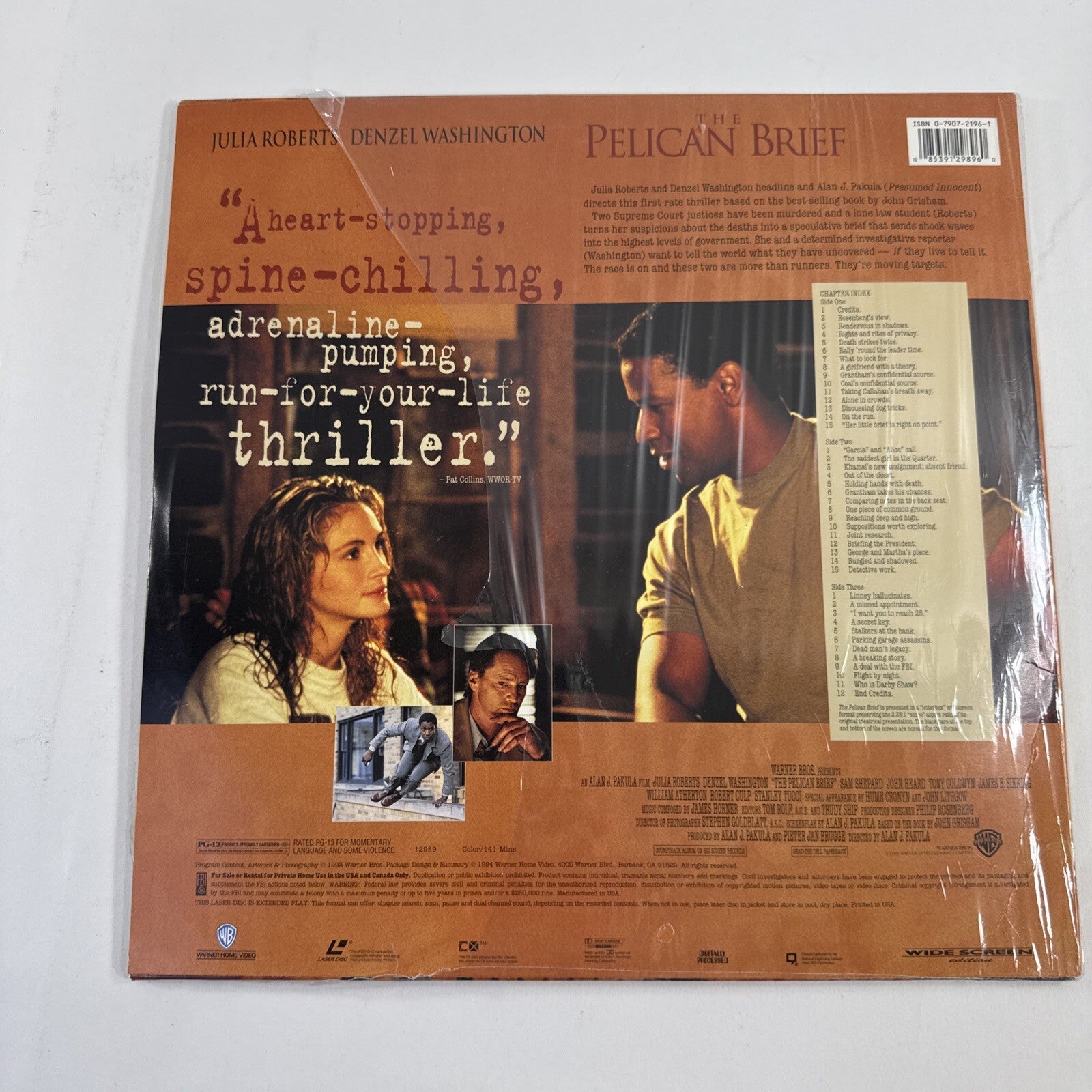 The Crying Game (Laserdisc Bundle) The Pelican Brief, Bad Company - Tested