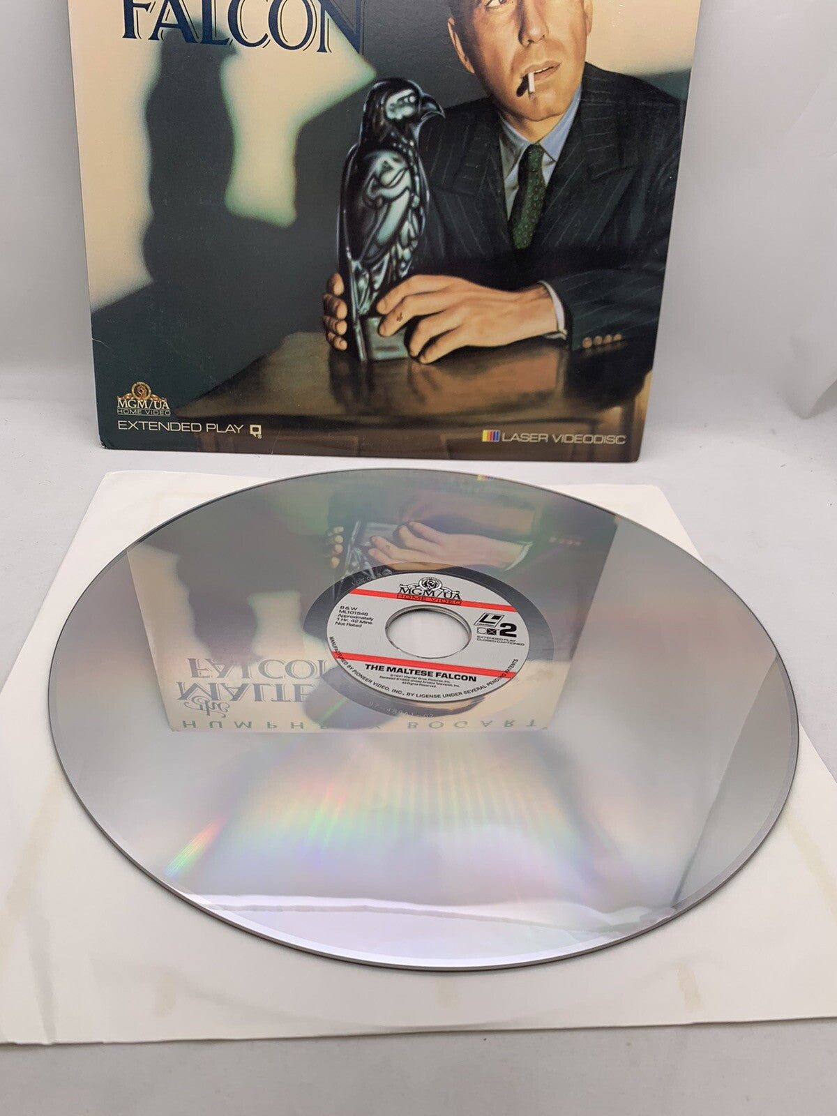 The Maltese Falcon (Laserdisc, 1989)  Black and White 1941 Film - Tested