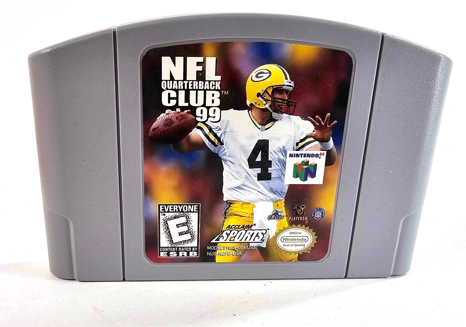 NFL Quarterback Club 99 (Nintendo 64, 2000) Game Box Poster Insert - Tested
