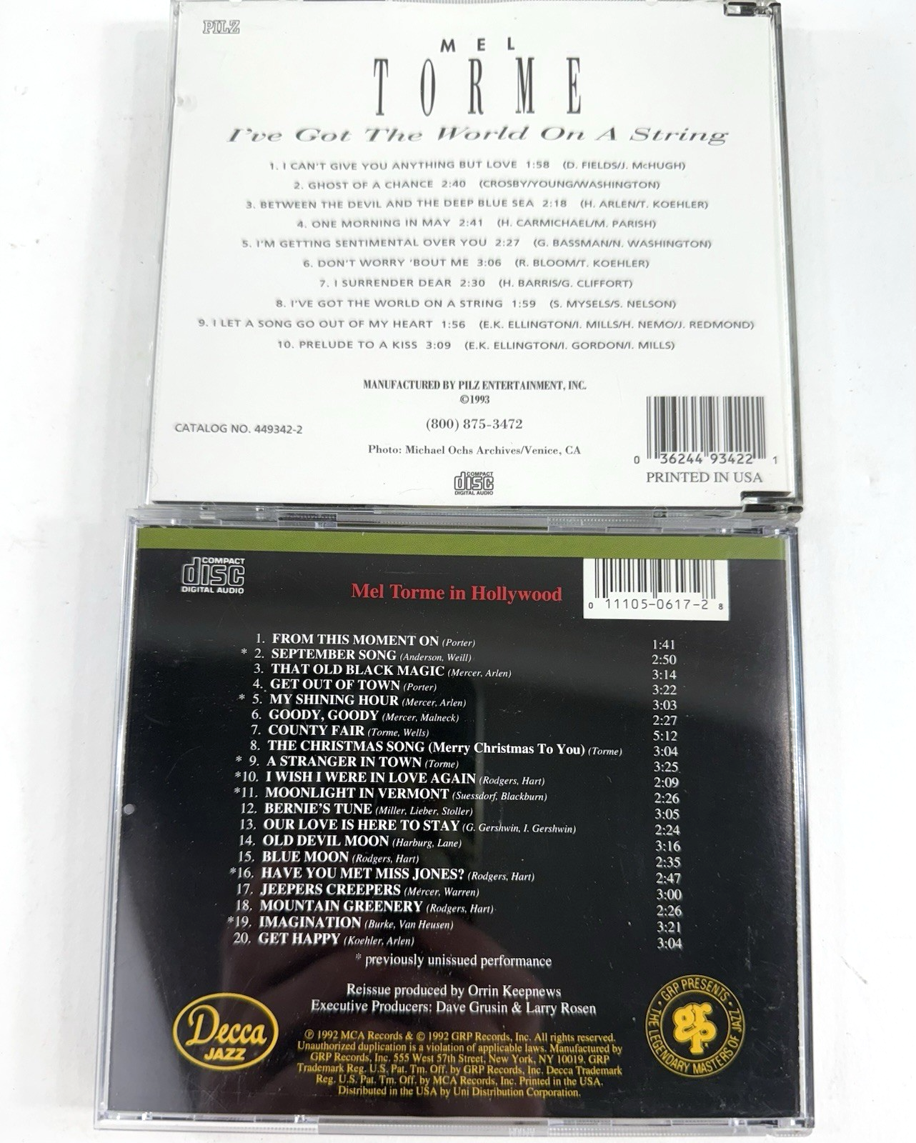 Mel Tormé CD Bundle - Great American Songbook, In Hollywood, London Sessions +5