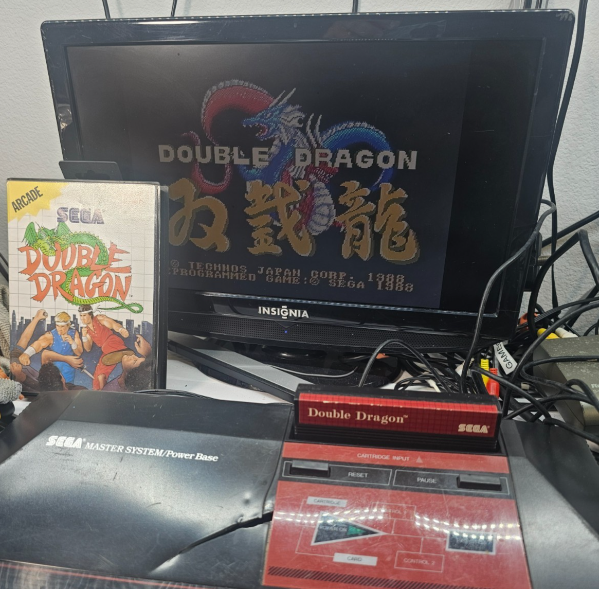 Double Dragon (Sega Master System, 1988) Game Case Manual - Tested and Working