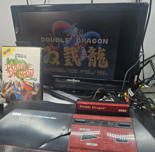 Double Dragon (Sega Master System, 1988) Game Case Manual - Tested and Working