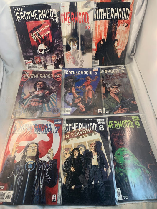 The Brotherhood #1-9 (Marvel Comics 2001) - #1 2 3 4 5 6 7 8 9 - Complete Series