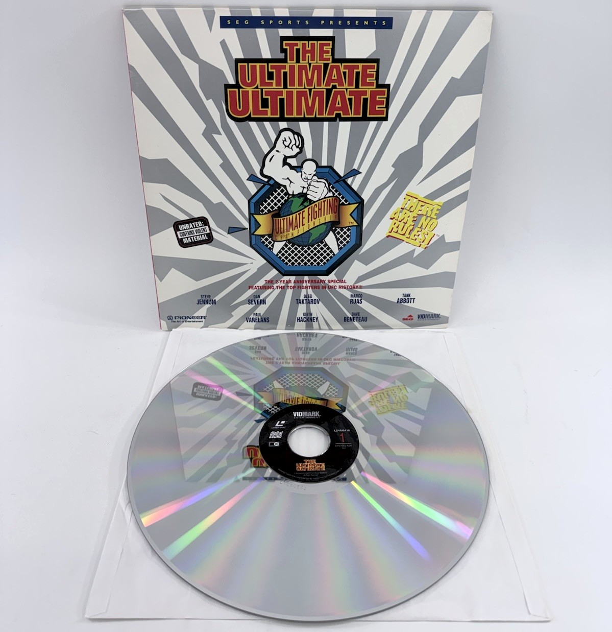 UFC's The Ultimate Ultimate (Laserdisc, 1996) Extended Play - Tested and Working