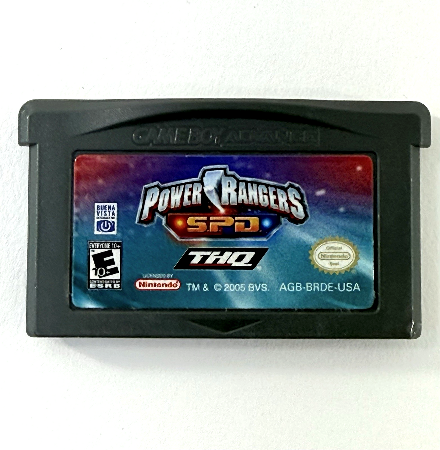 Power Rangers: S.P.D. (Nintendo GameBoy Advance, 2005) Game Cartridge - Tested