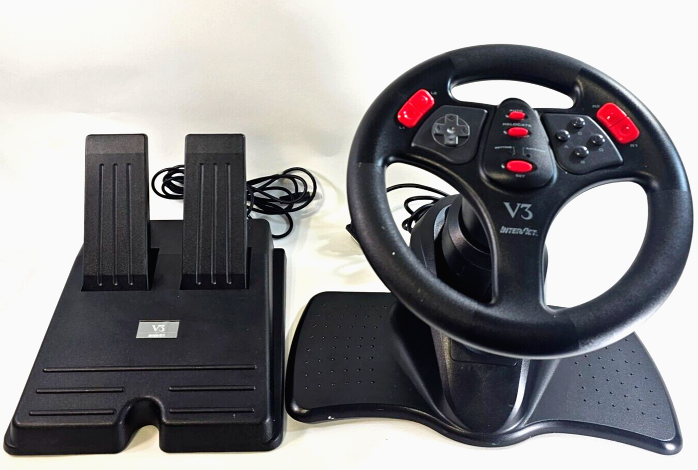 Interact V3 Racing Wheel & Pedals SV-280 With Adjustable Tilt  - PC Gaming