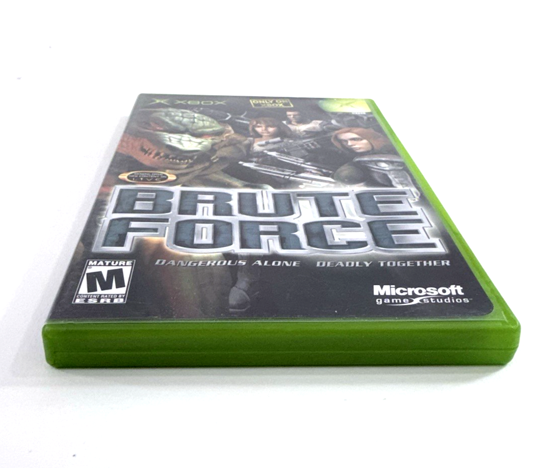 Brute Force (Microsoft Xbox, 2003) Game Case & Manual - Tested and Working