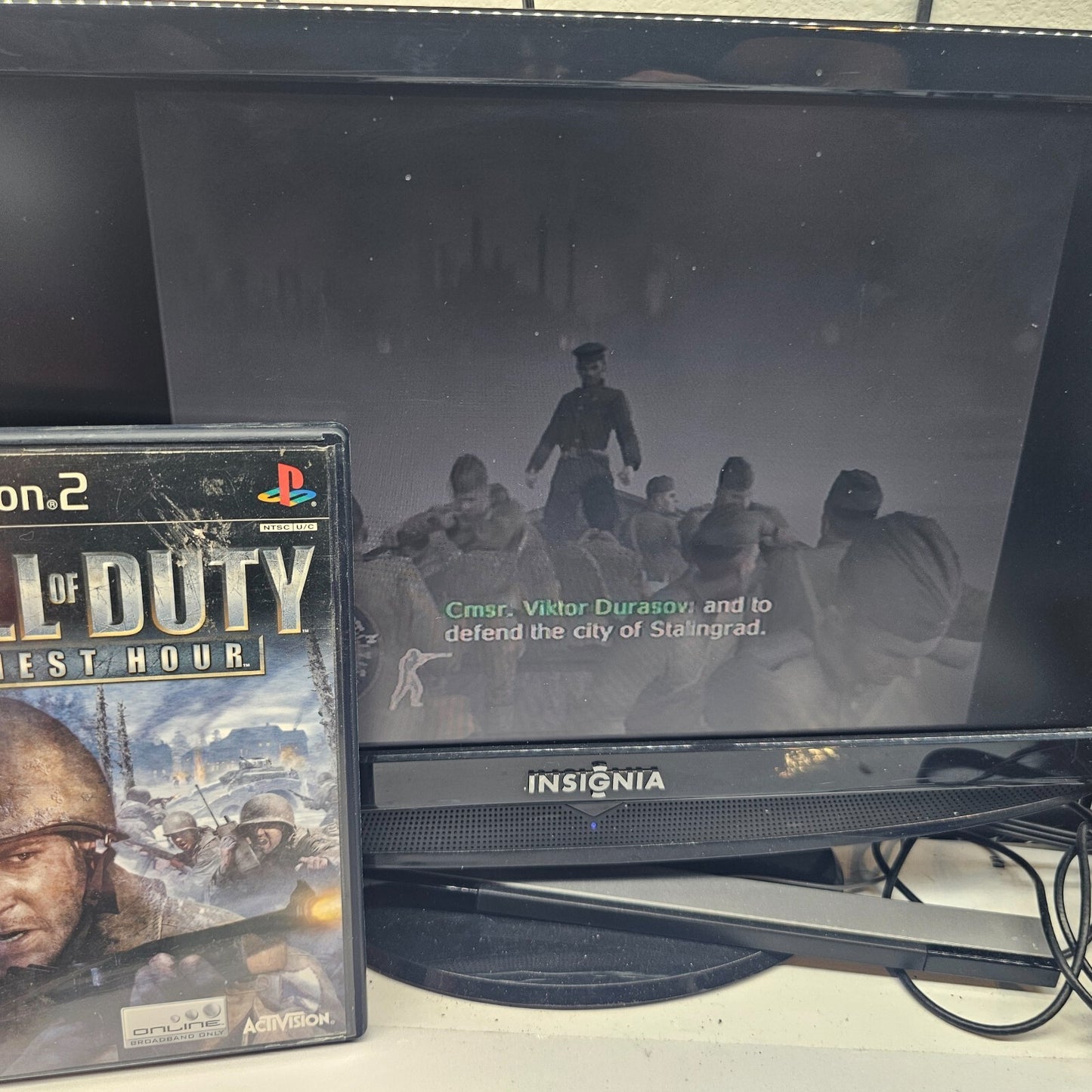 Call of Duty: Finest Hour (Sony PlayStation 2, 2004) Game Case Manual - Tested