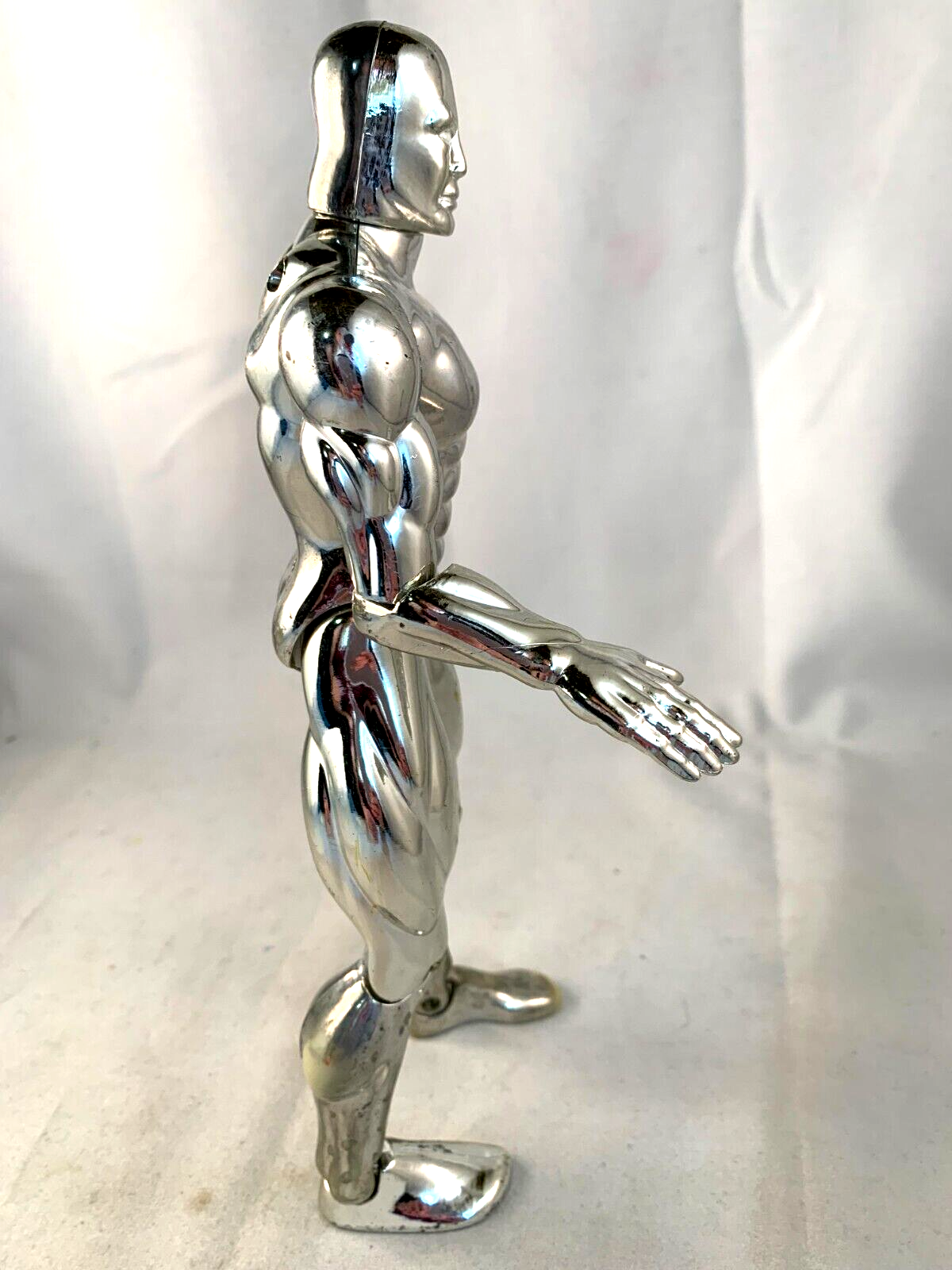 ToyBiz 1994 Fantastic Four Silver Surfer Loose 10" Chrome Finish Action Figure
