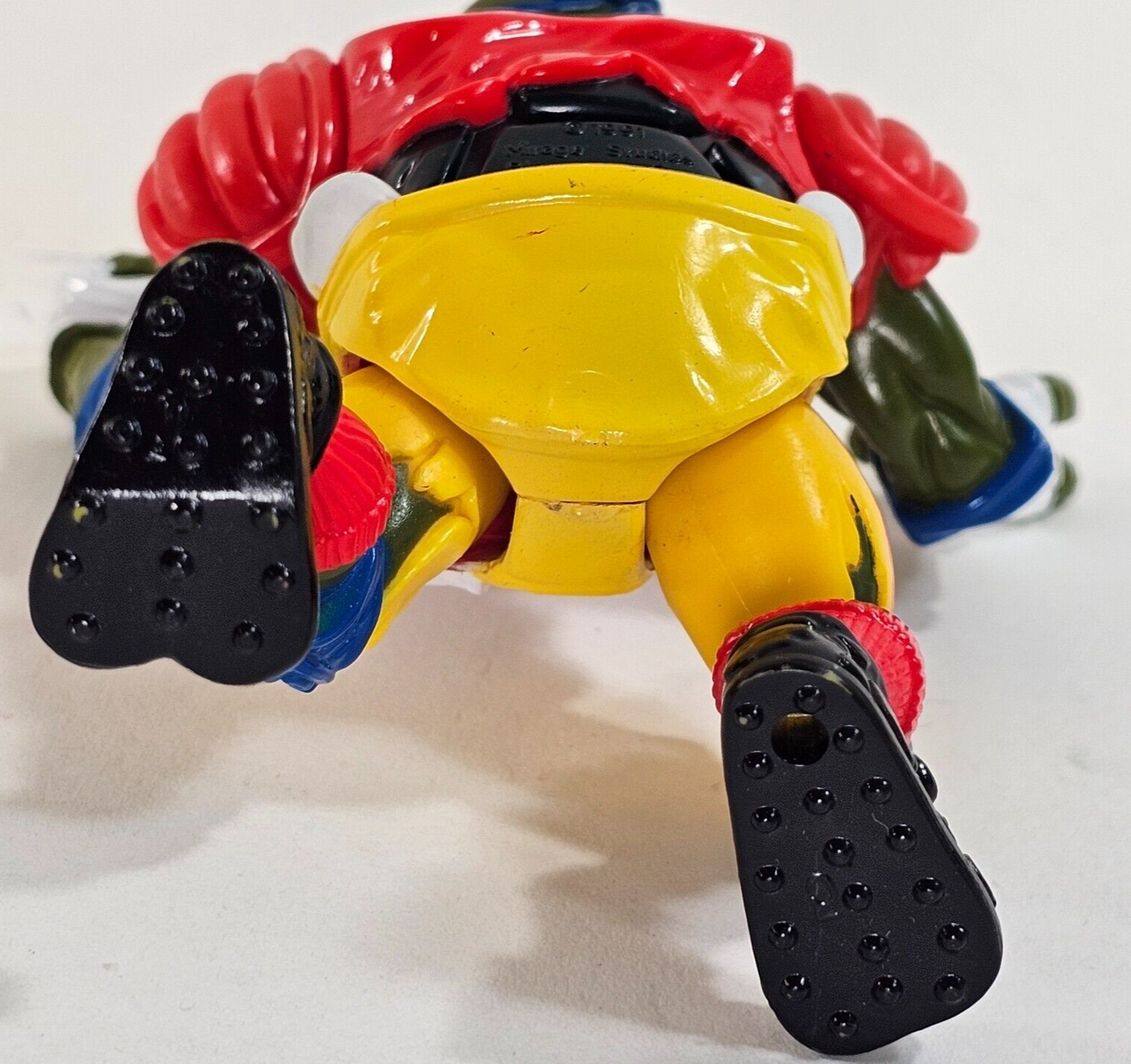 Playmates Toys 1991 TD Tossin' Leo Teenage Mutant Ninja Turtles Action Figure