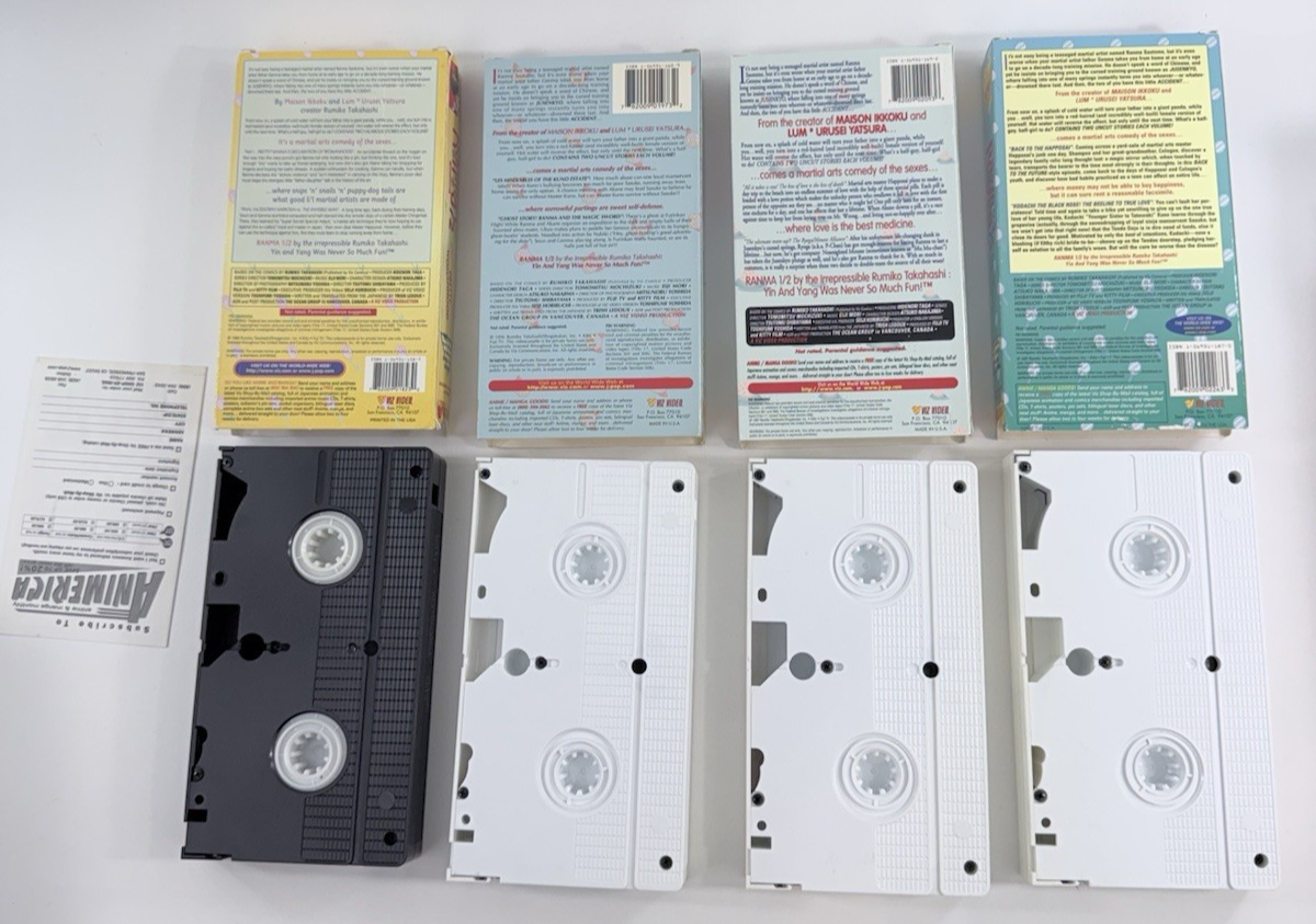 VIZ Video Ranma 1/2 Hard Battle Box Set (VHS, 1999, Dubbed) - No CD - Tested