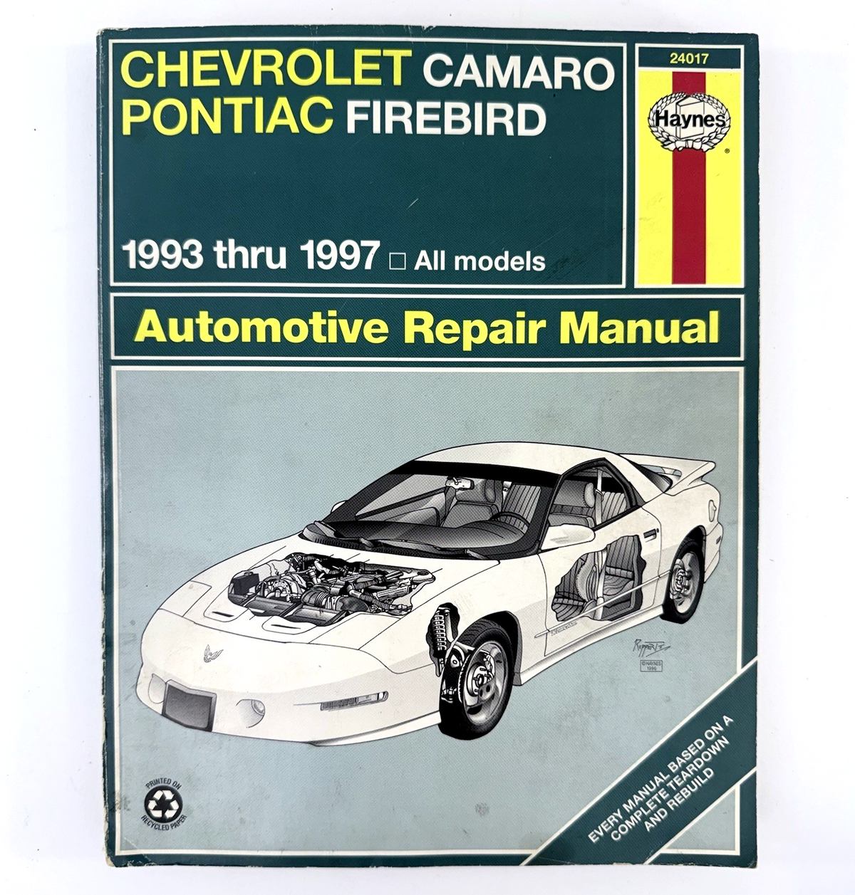 Haynes Automotive Repair Manual 24017 Chevrolet Camaro Pontiac Firebird 1993-97