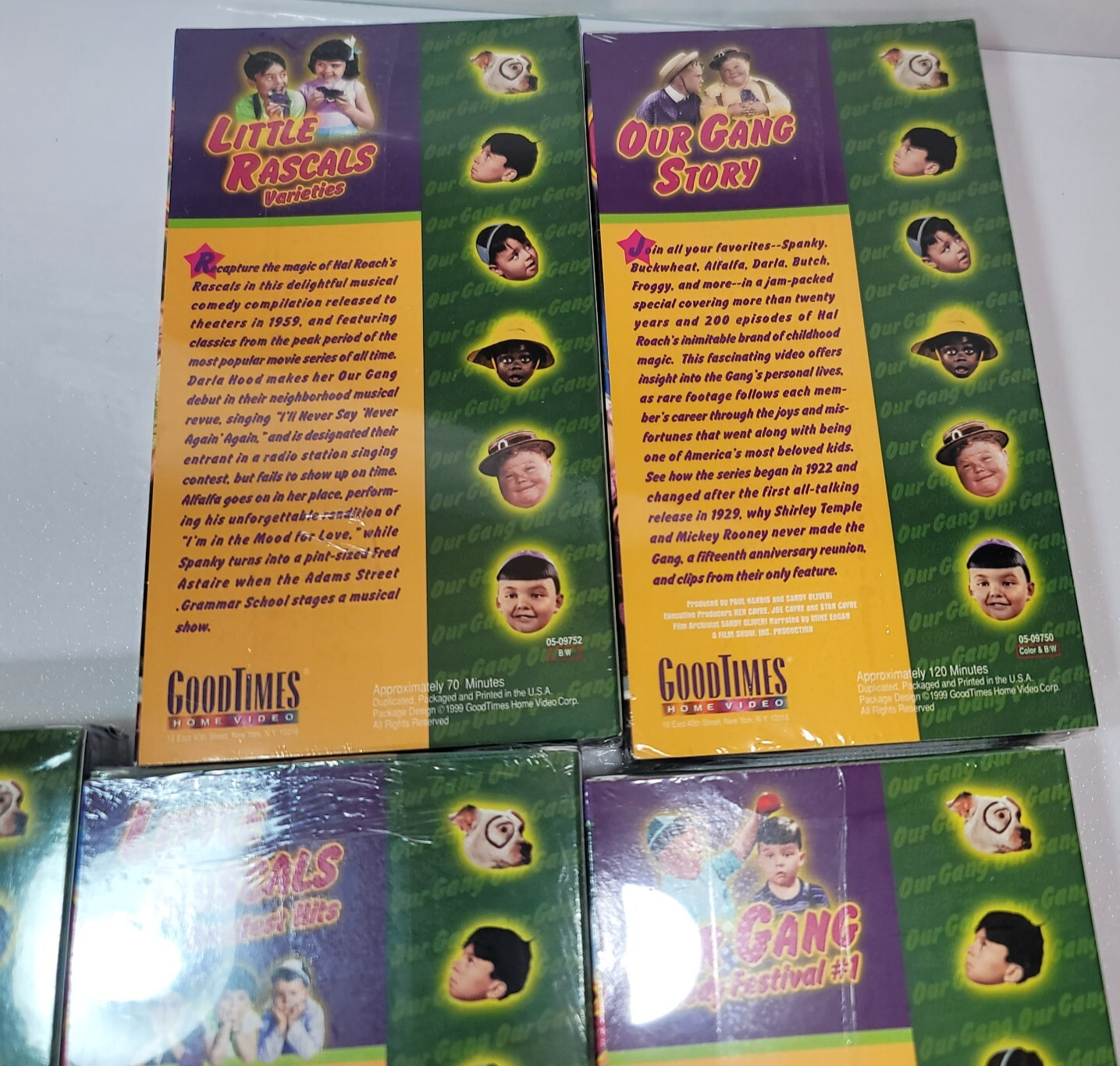 Little Rascals Our Gang Collector Series (VHS, 1999, 5-Tape Box Set) New, Sealed