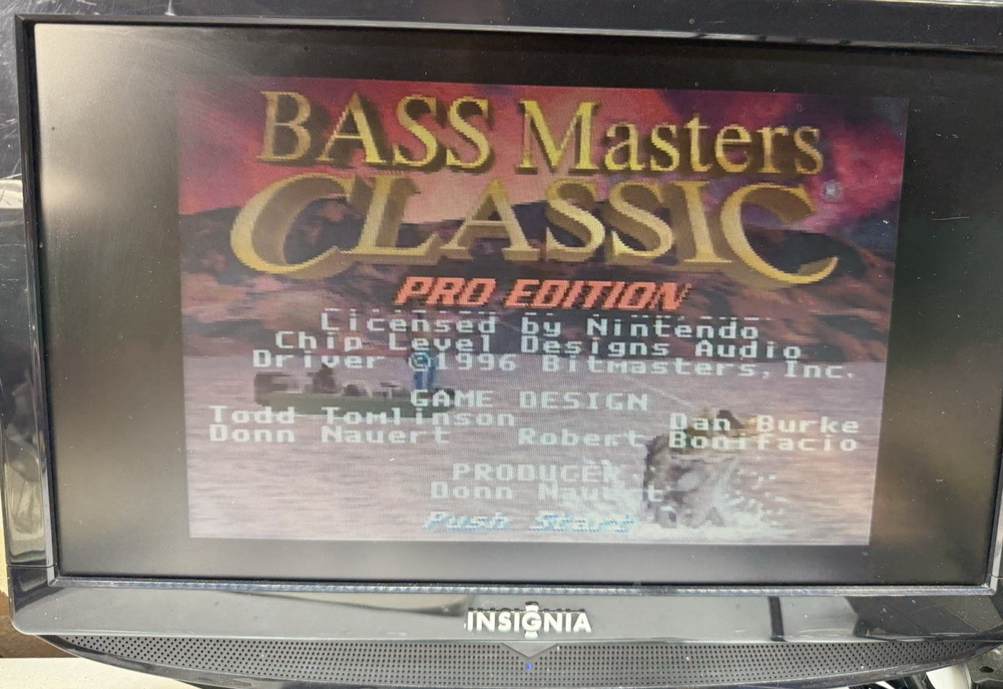 Bass Masters Classic Pro Edition (Super Nintendo, 1996) Game Box Manual Inserts