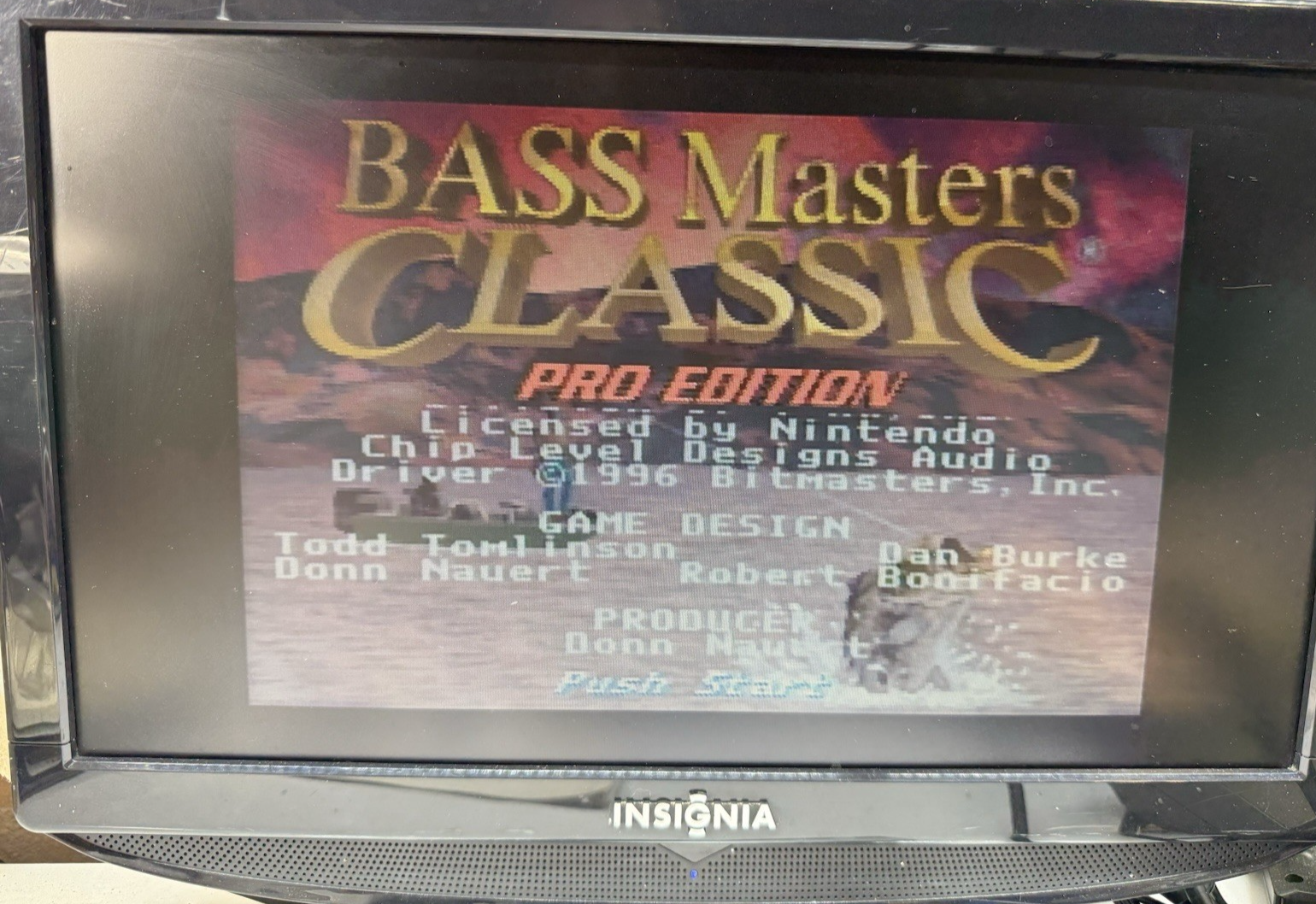 Bass Masters Classic Pro Edition (Super Nintendo, 1996) Game Box Manual Inserts