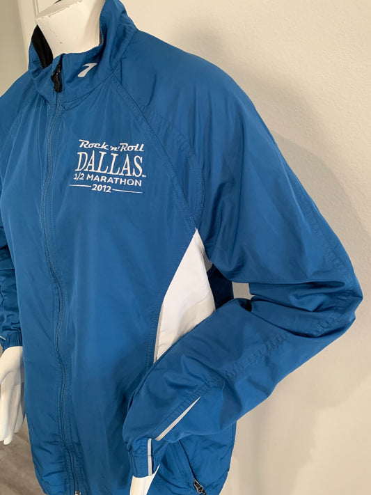Brooks Rock 'n' Roll Dallas '12 Marathon Series Blue/White Jacket Adult S