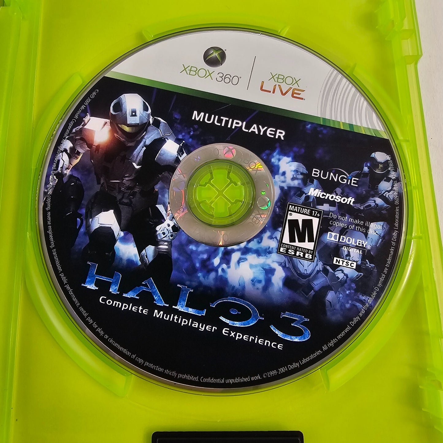 Halo 3: ODST (Microsoft Xbox 360, 2009) Game Discs Case Manual Insert - Tested