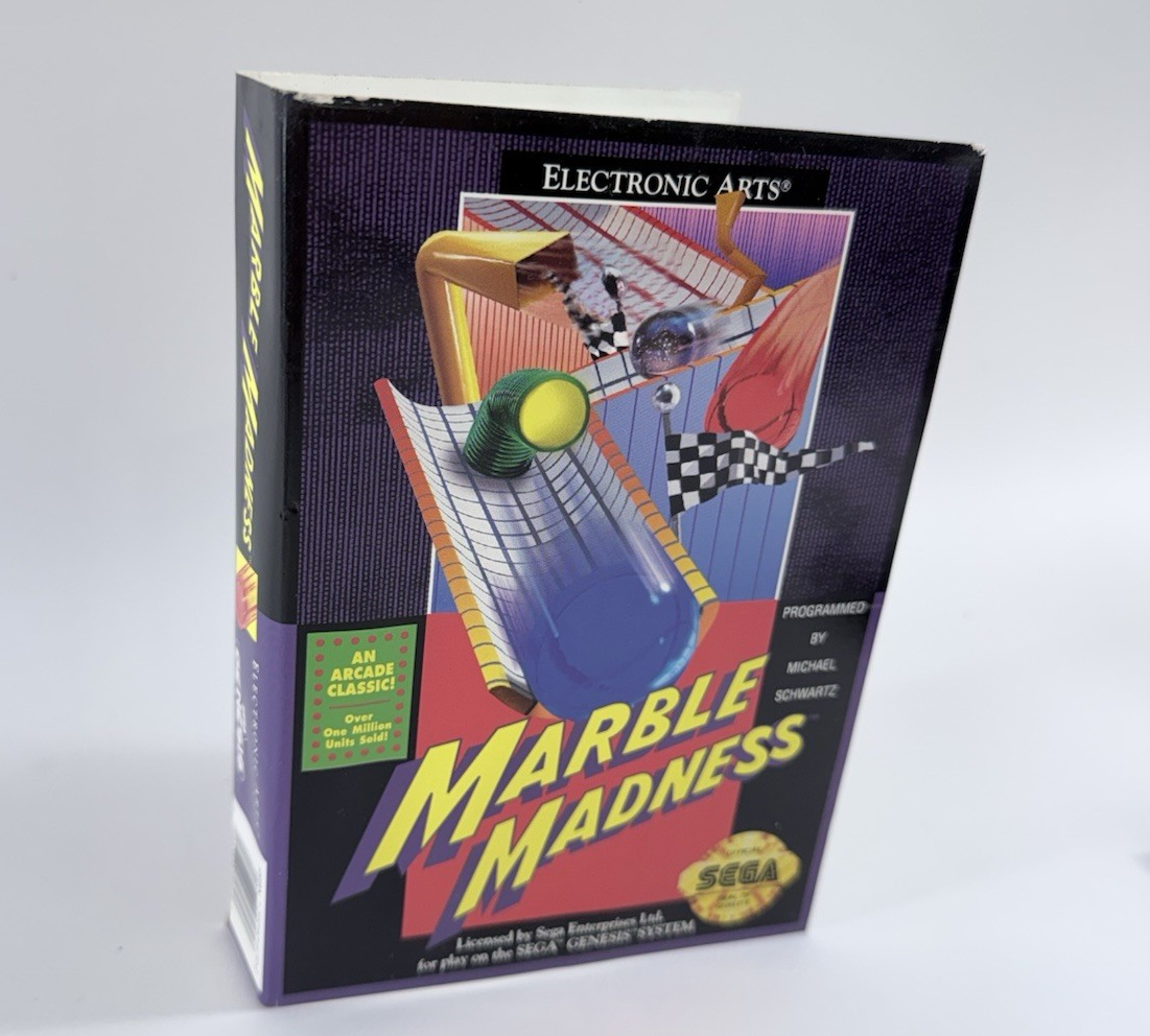Marble Madness (Sega Genesis, 1991)  Original Game Case Only