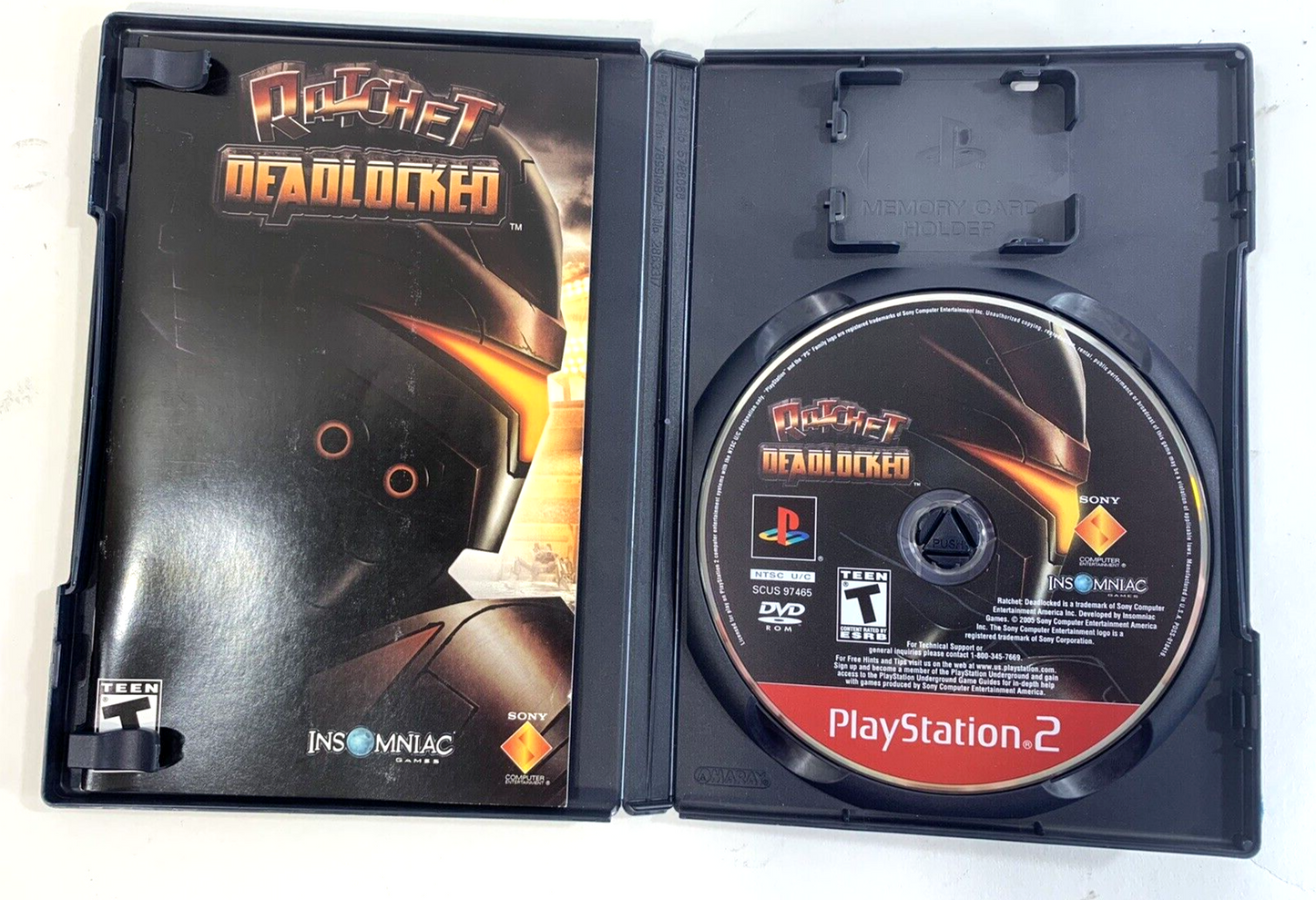 Ratchet: Deadlocked (Sony PlayStation 2, 2005) Game Case Manual - Tested