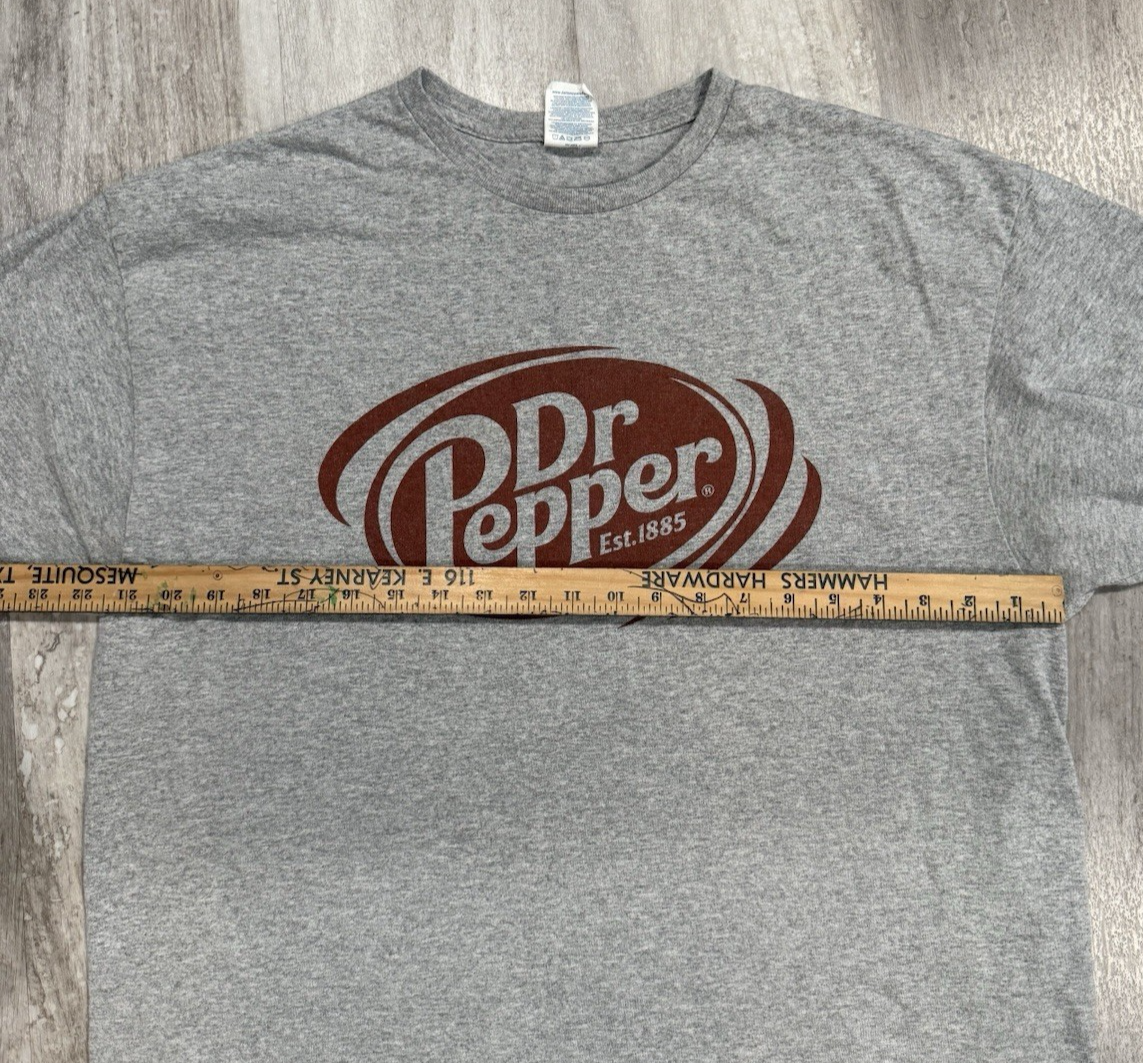 Delta Pro Weight Dr. Pepper Est. 1885 Logo Adult XL Crew Neck T-Shirt
