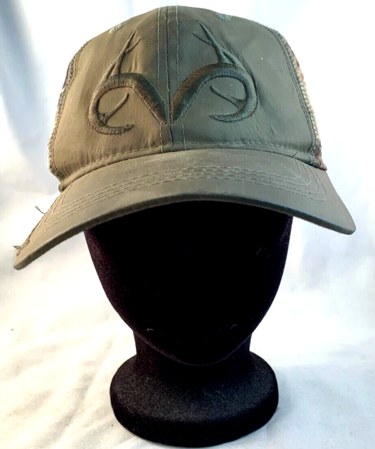  RealTree Edge Antler Logo Camouflage Cap Hat Stretch Fit Size S-M Camo